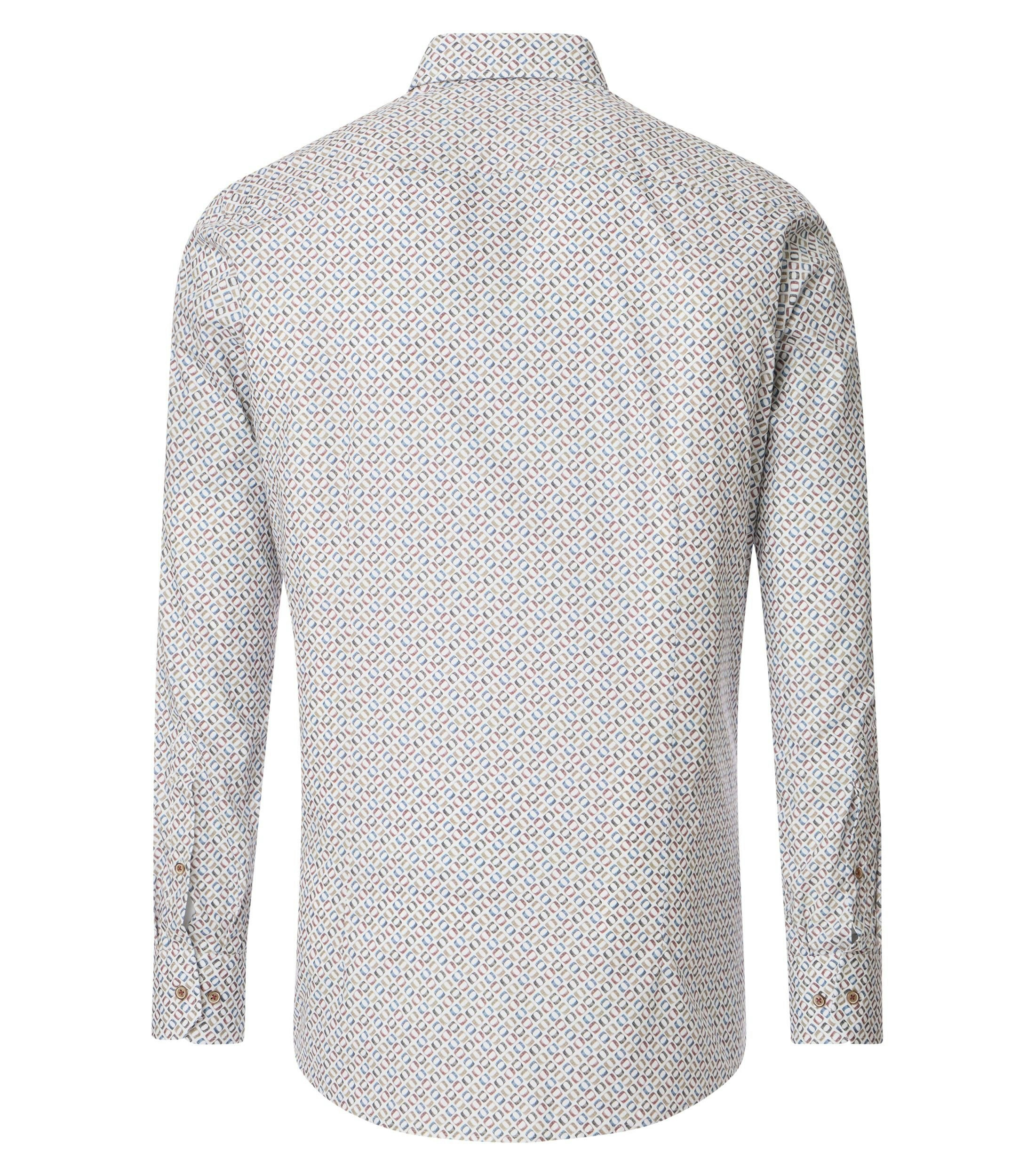 Ein Businesshemd im Print Muster in der Farbe Flieder