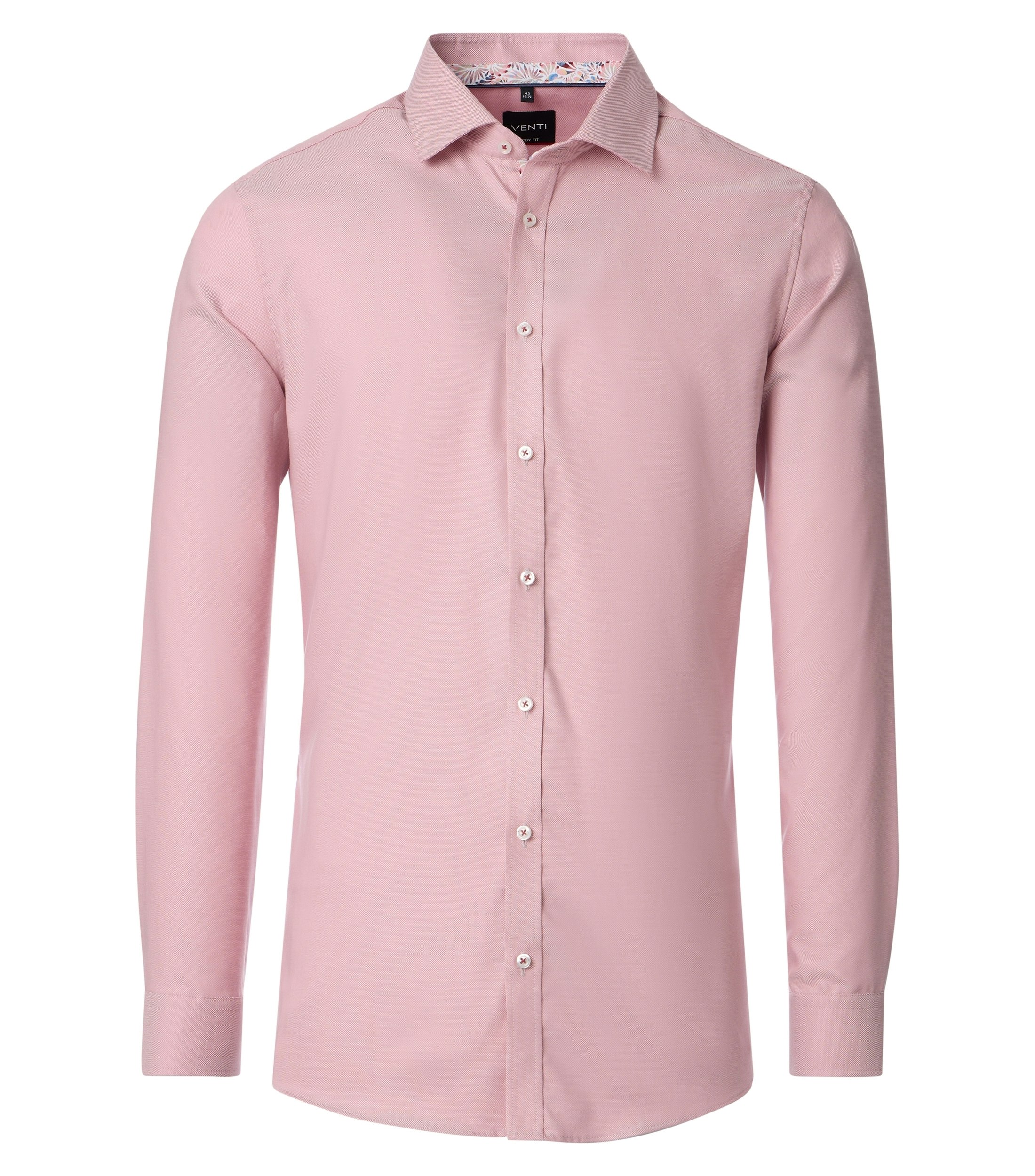 Ein Businesshemd im uni Muster in der Farbe Rot