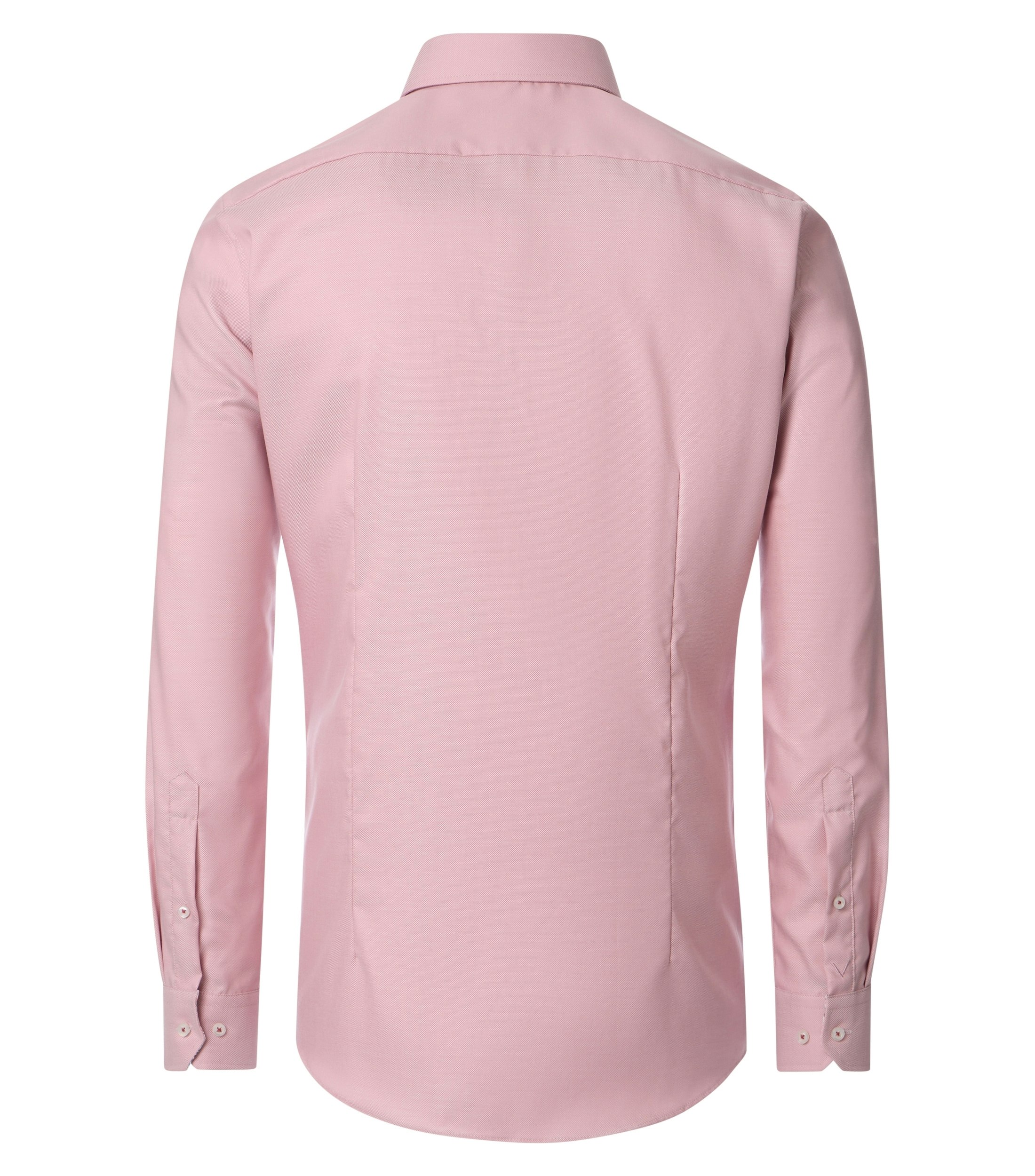 Ein Businesshemd im uni Muster in der Farbe Rot