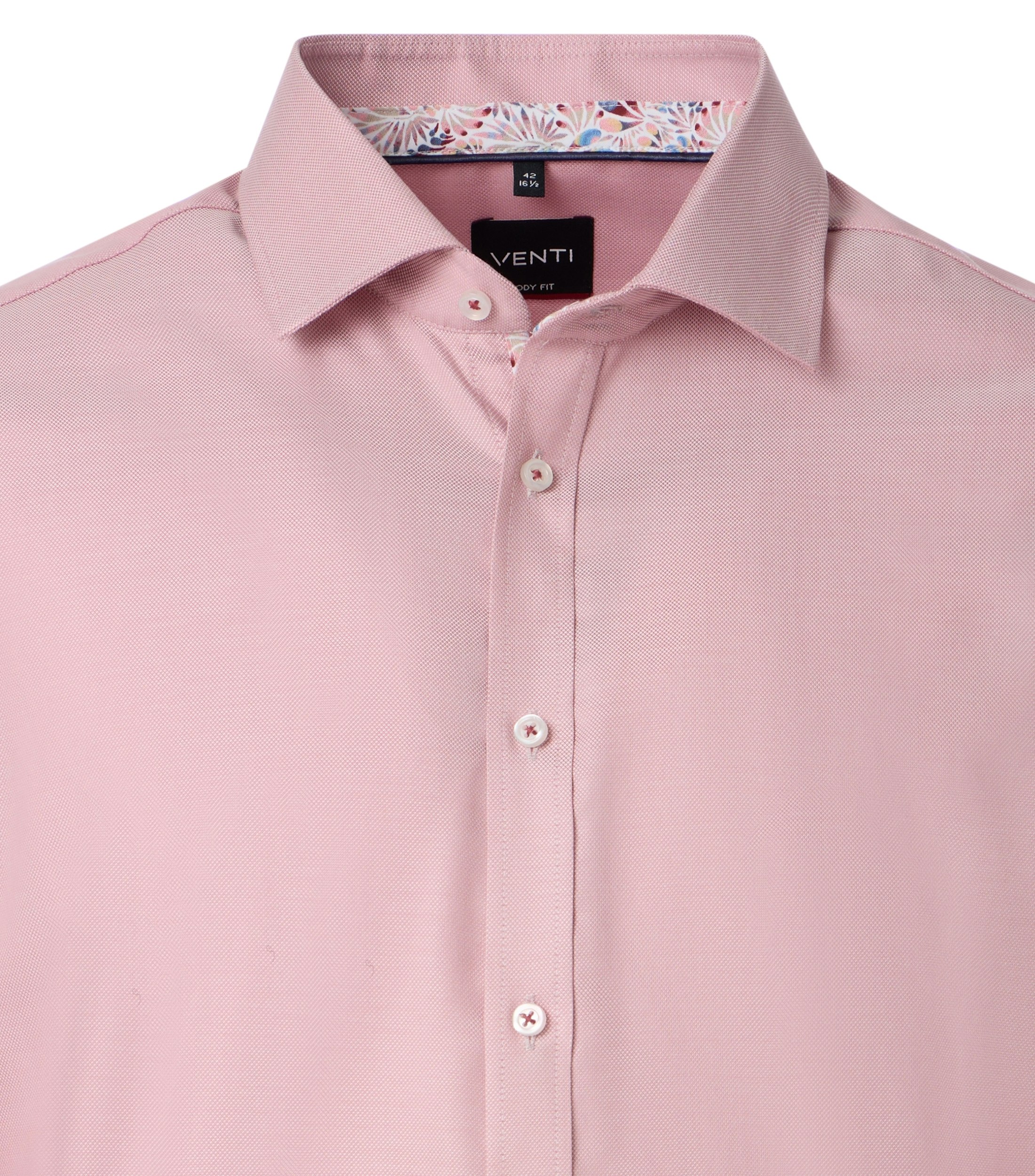 Ein Businesshemd im uni Muster in der Farbe Rot