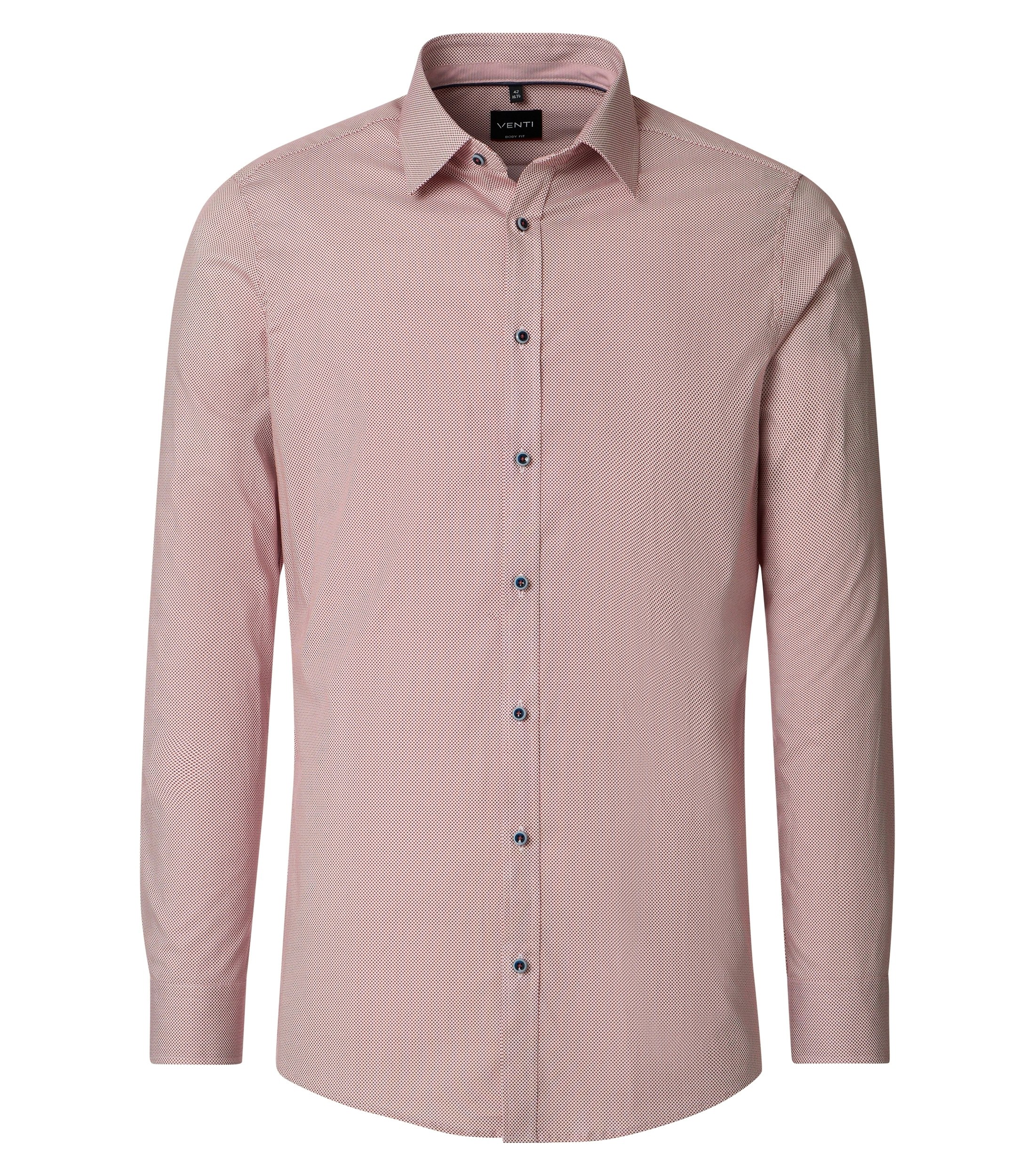 Ein Businesshemd im Print Muster in der Farbe Hellrot