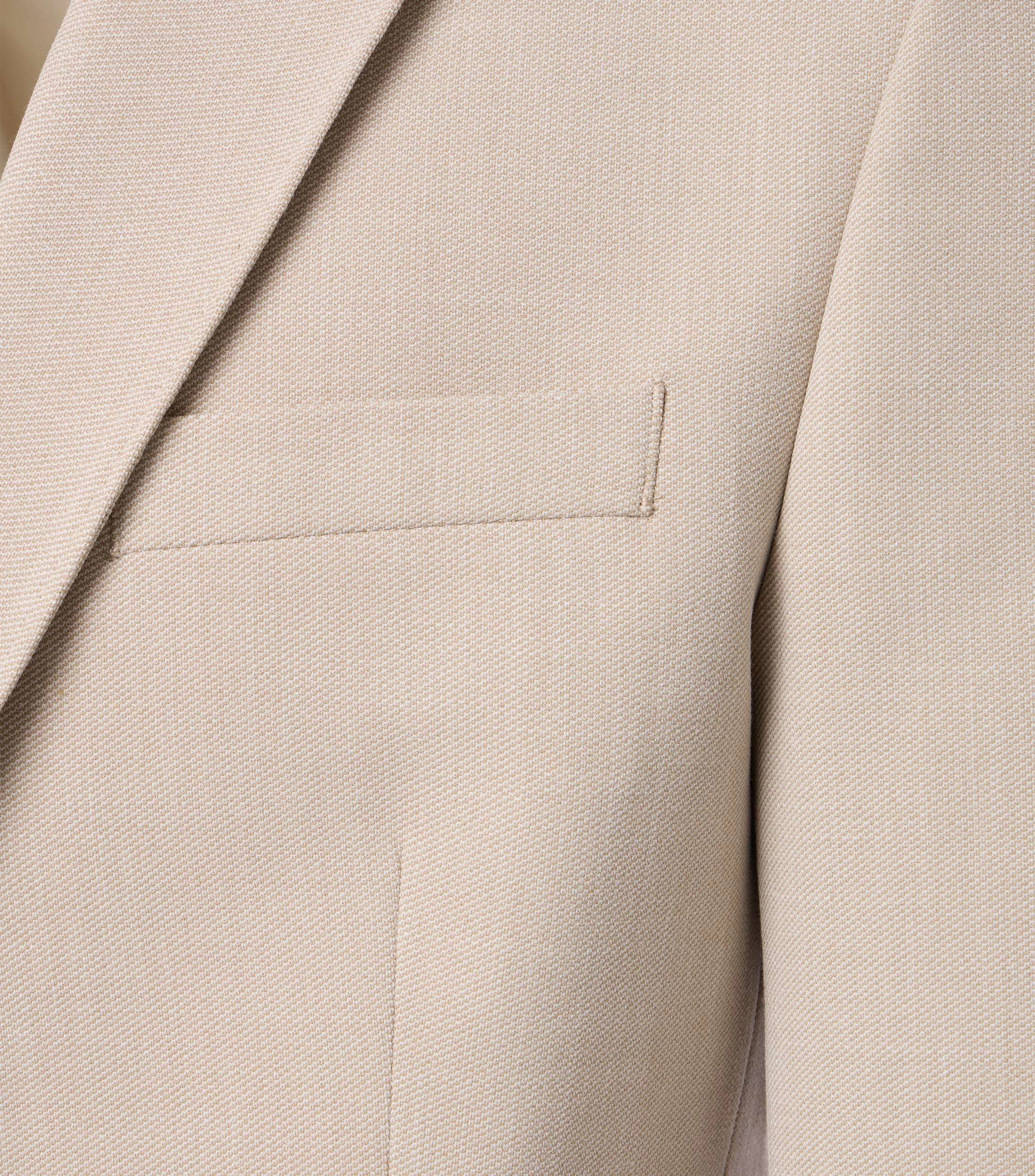 Sakko im unifarbenen Design in der Farbe Beige