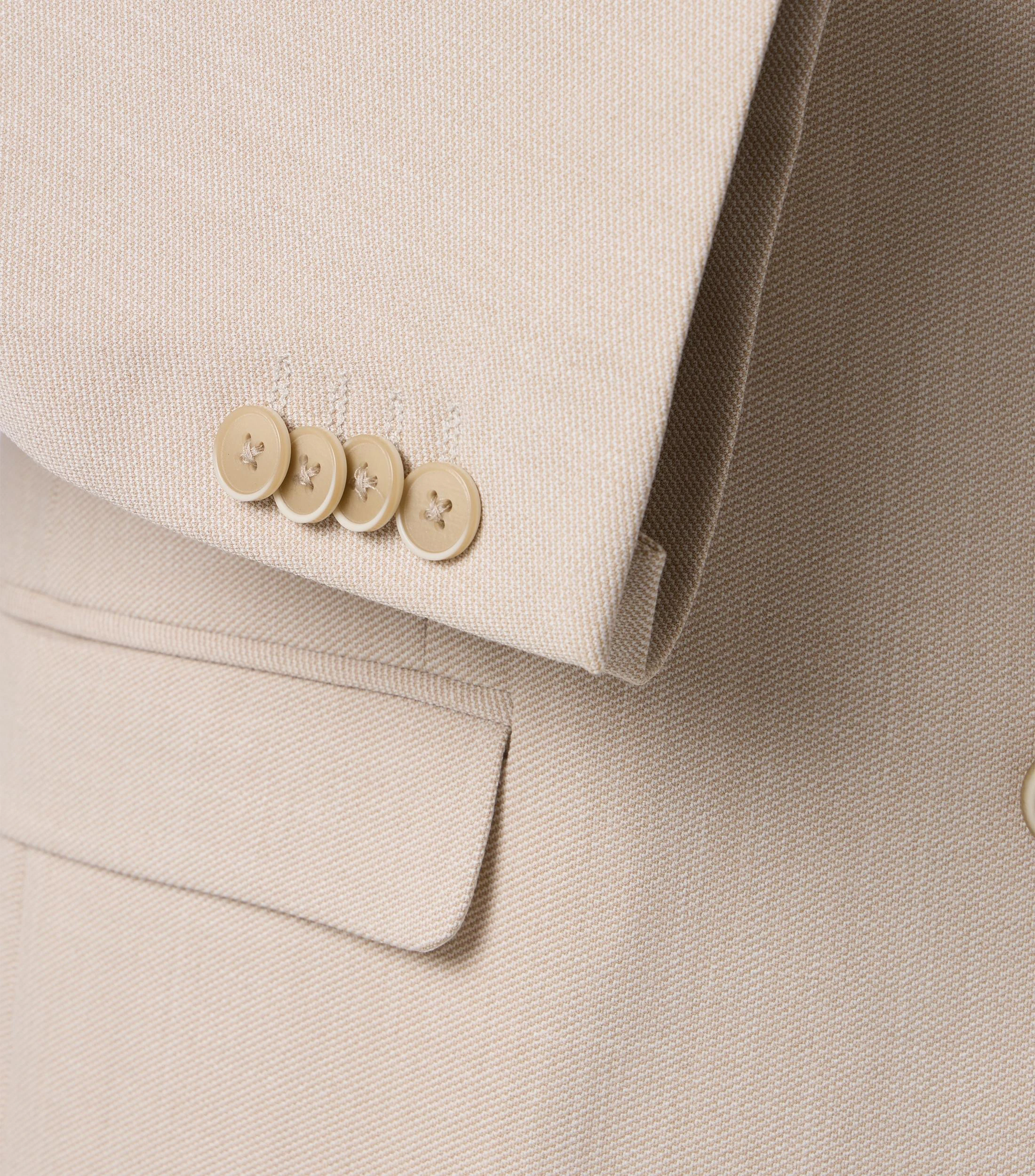 Sakko im unifarbenen Design in der Farbe Beige
