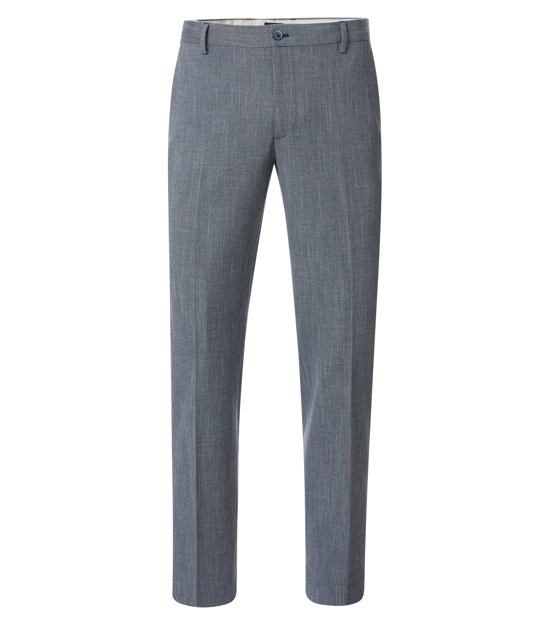 Eine Chino im uni Muster in der Farbe Blau