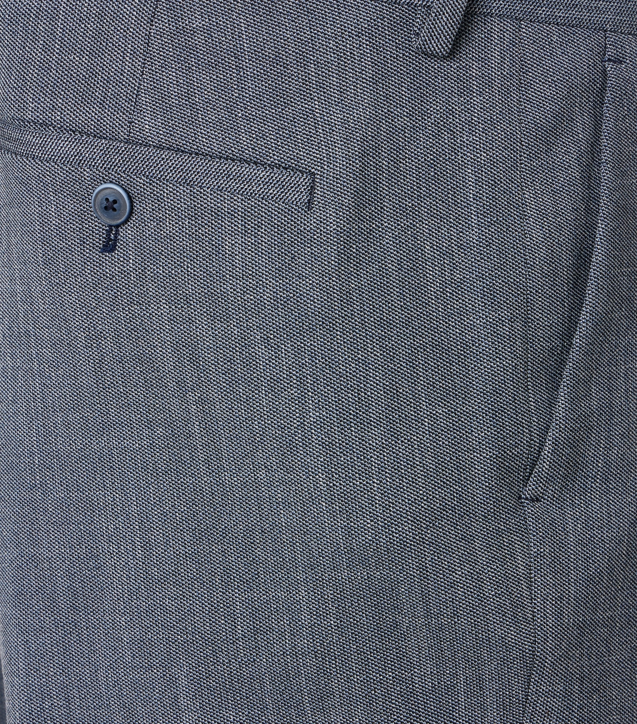Anzughose im unifarbenen Design in der Farbe Blau