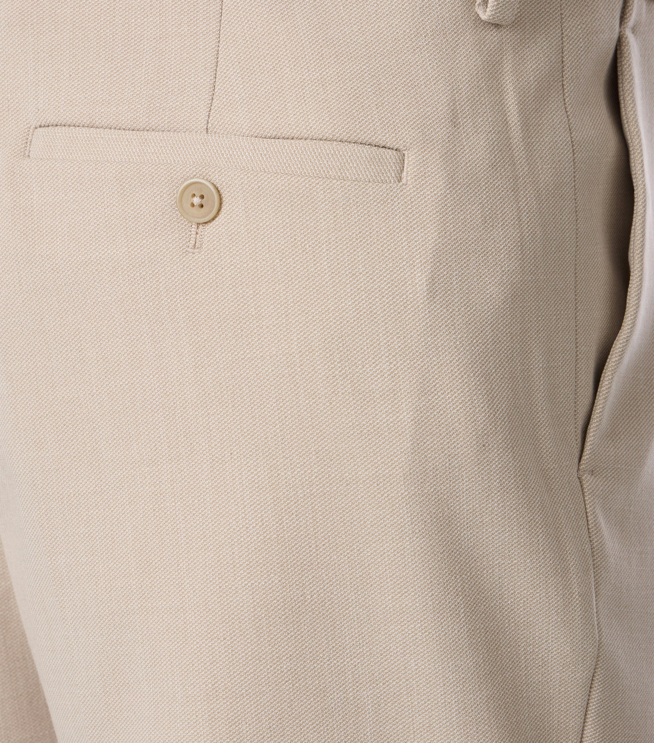 Anzughose im unifarbenen Design in der Farbe Beige