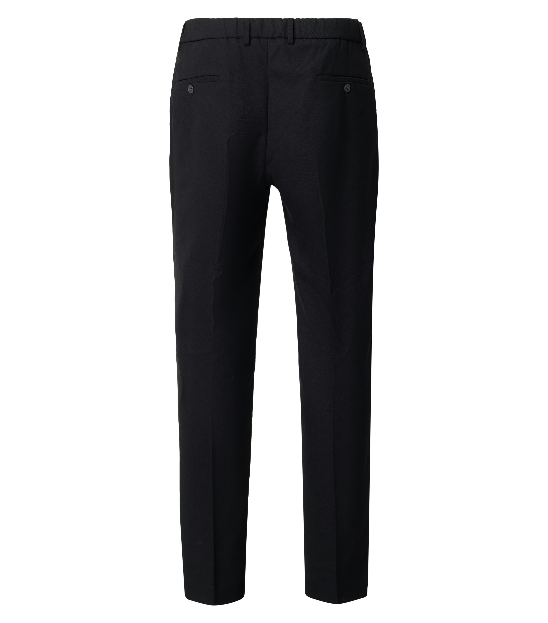 Eine Chino im uni Muster in der Farbe Schwarz