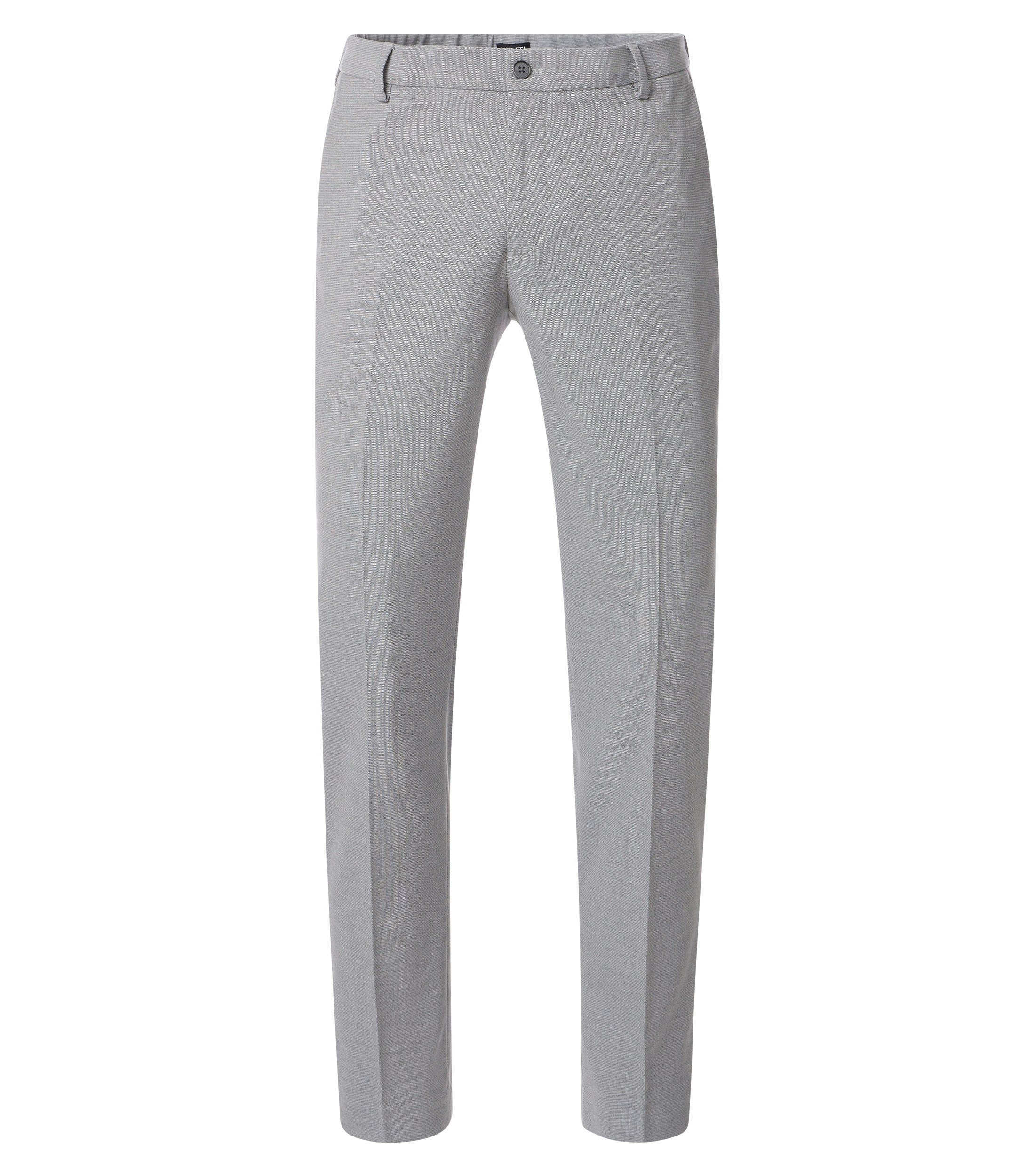 Eine Chino im uni Muster in der Farbe 700 silber