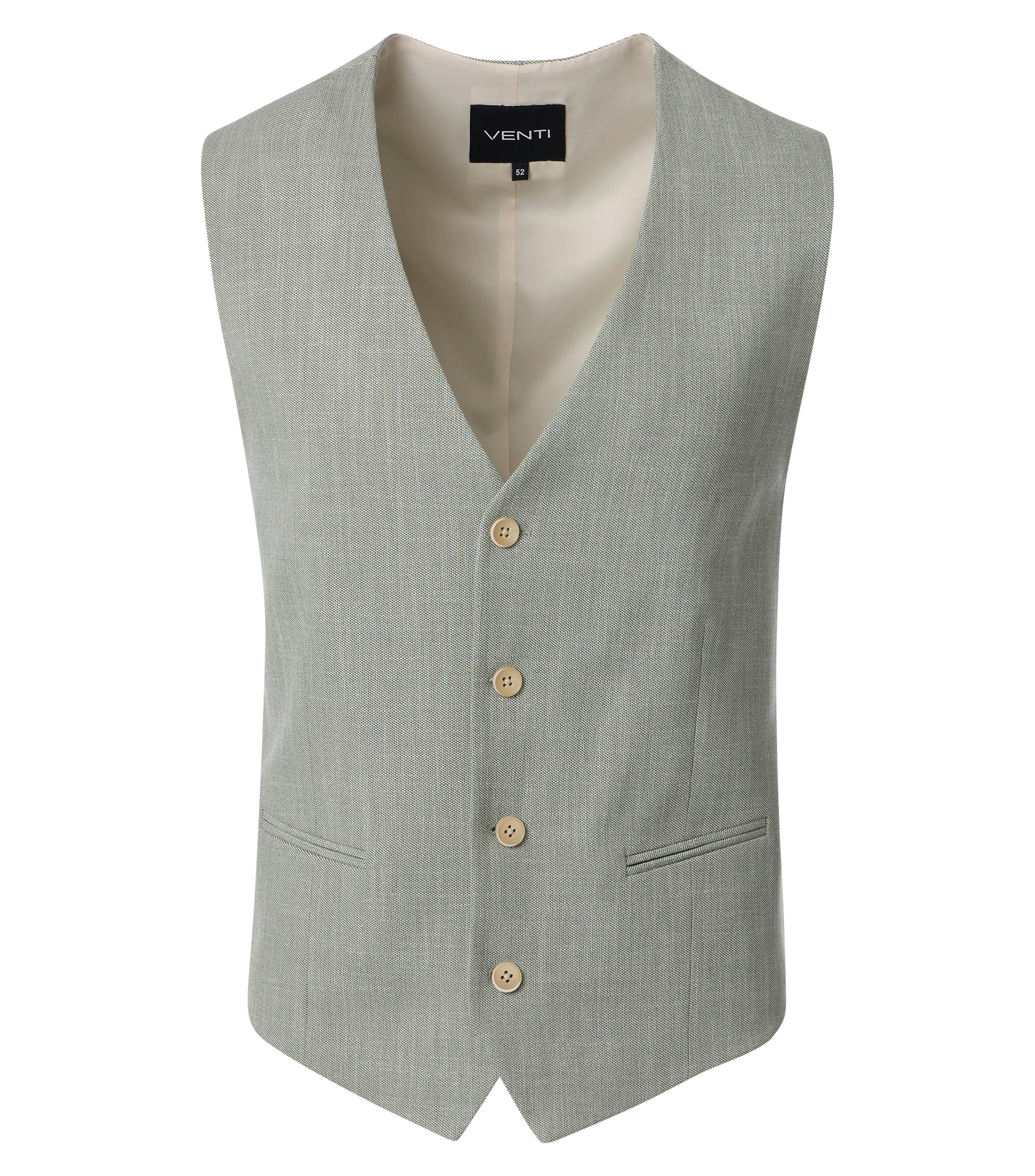 Ein Weste im uni Muster in der Farbe Grün