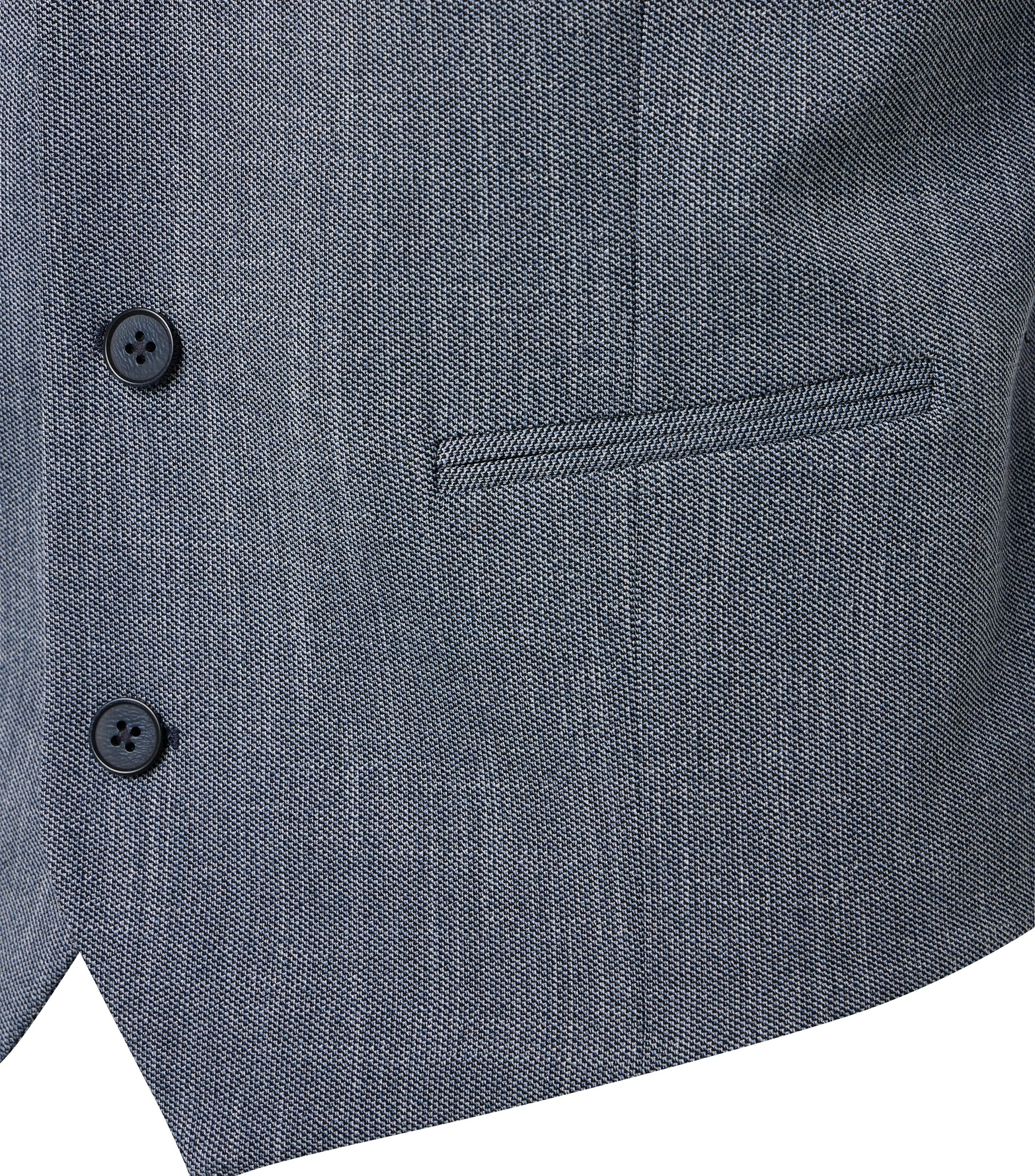 Ein Weste im uni Muster in der Farbe Blau