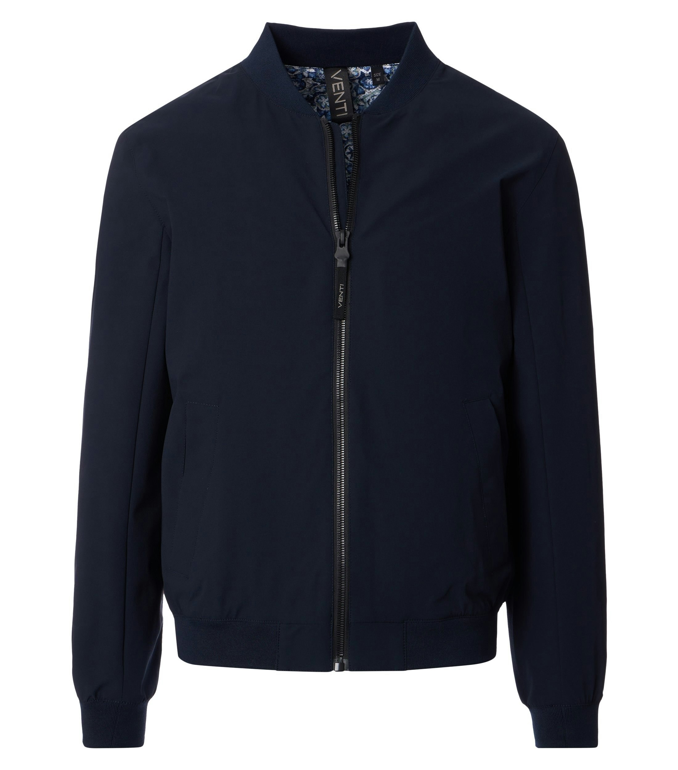 Ein Jacke im uni Muster in der Farbe Dunkelblau