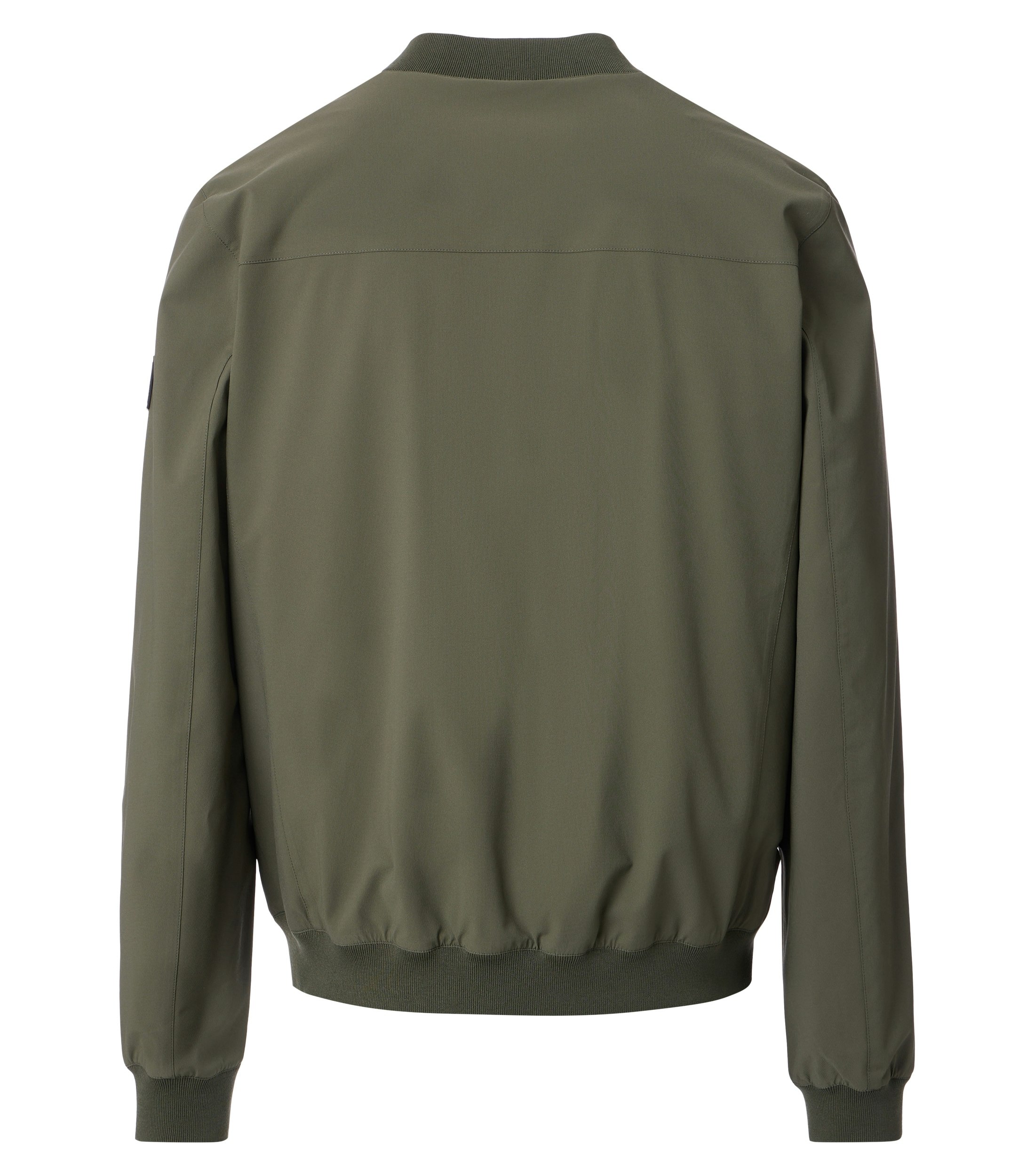 Ein Jacke im uni Muster in der Farbe Grün