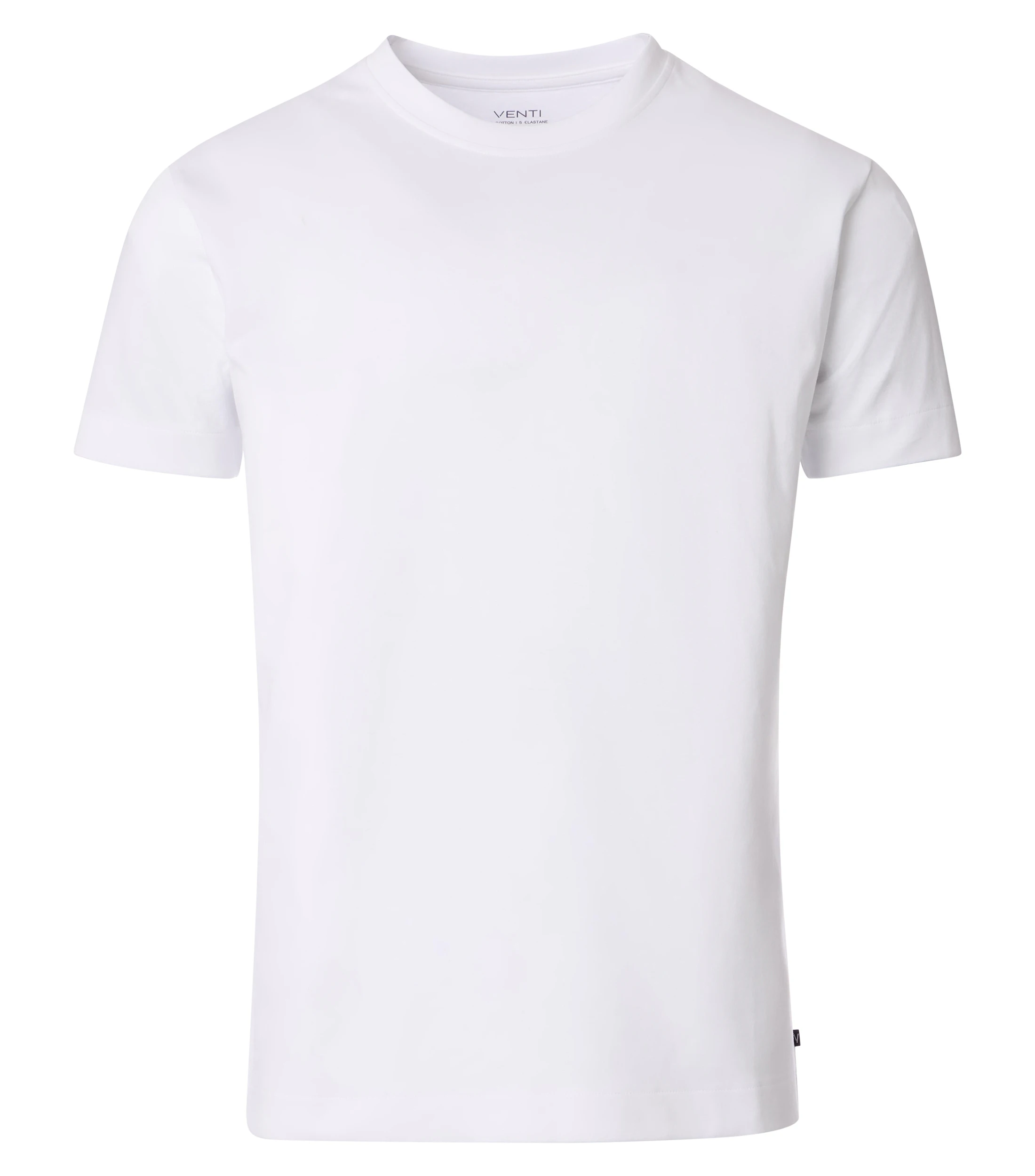 T-Shirt im unifarbenen Design in der Farbe Weiß