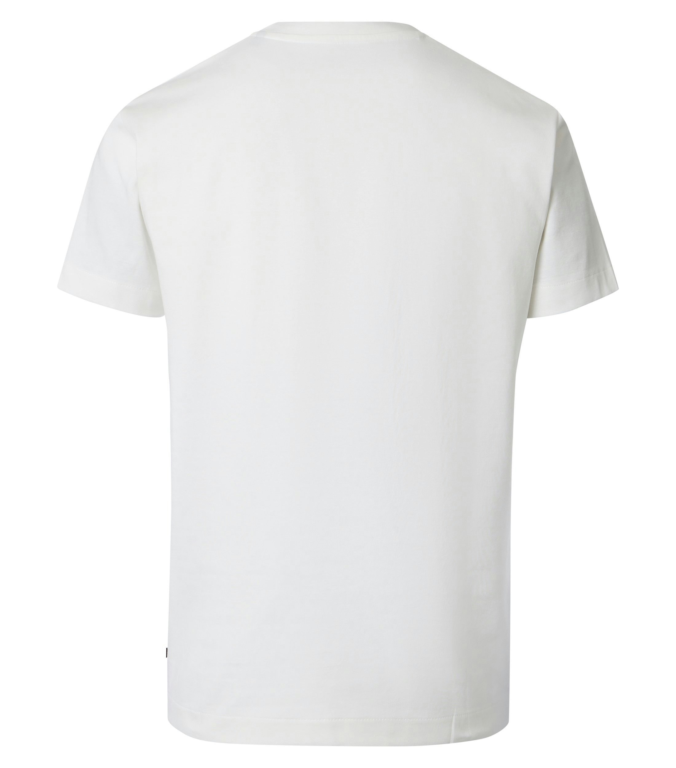 T-Shirt im unifarbenen Design in der Farbe Elfenbein