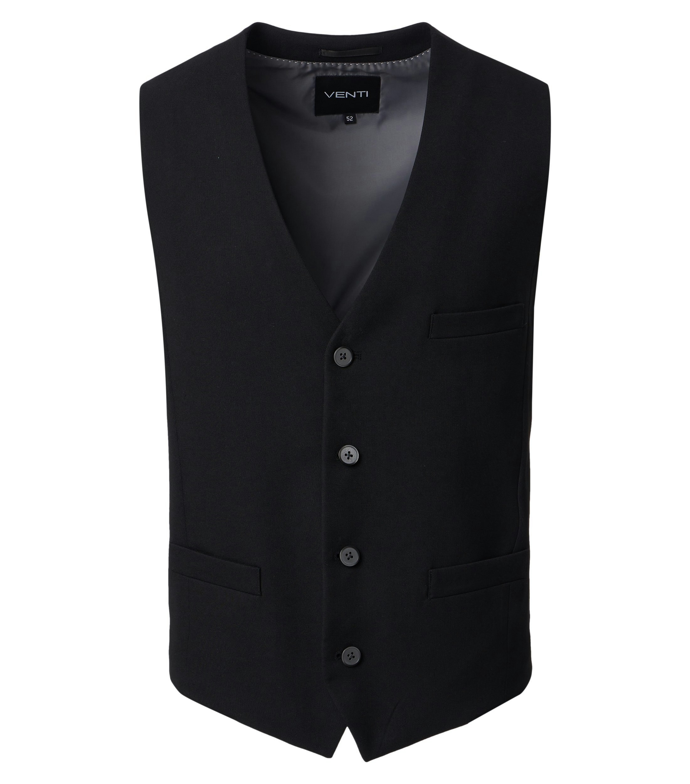 Eine Weste im uni Muster in der Farbe Schwarz