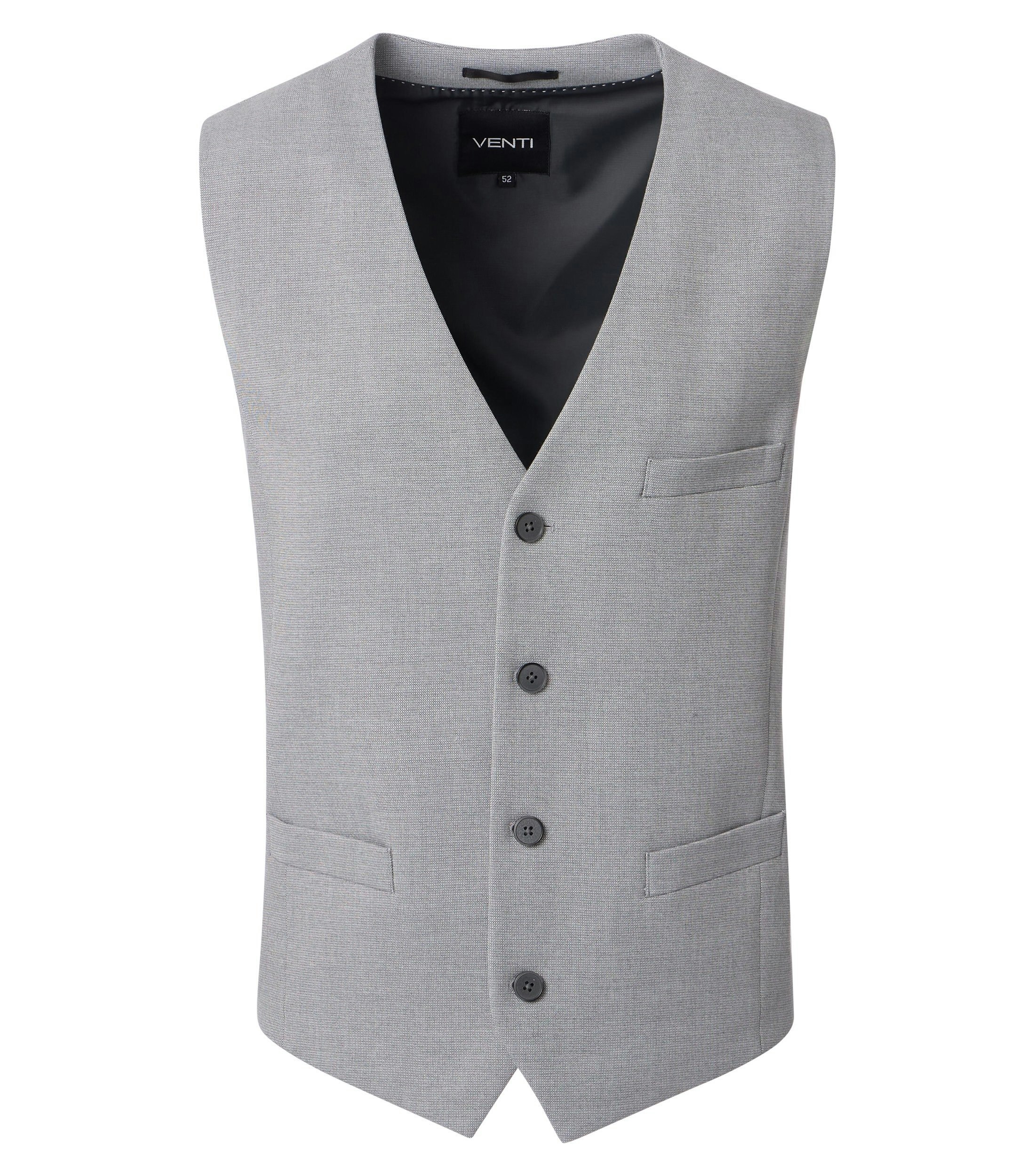 Ein Weste im uni Muster in der Farbe Grau