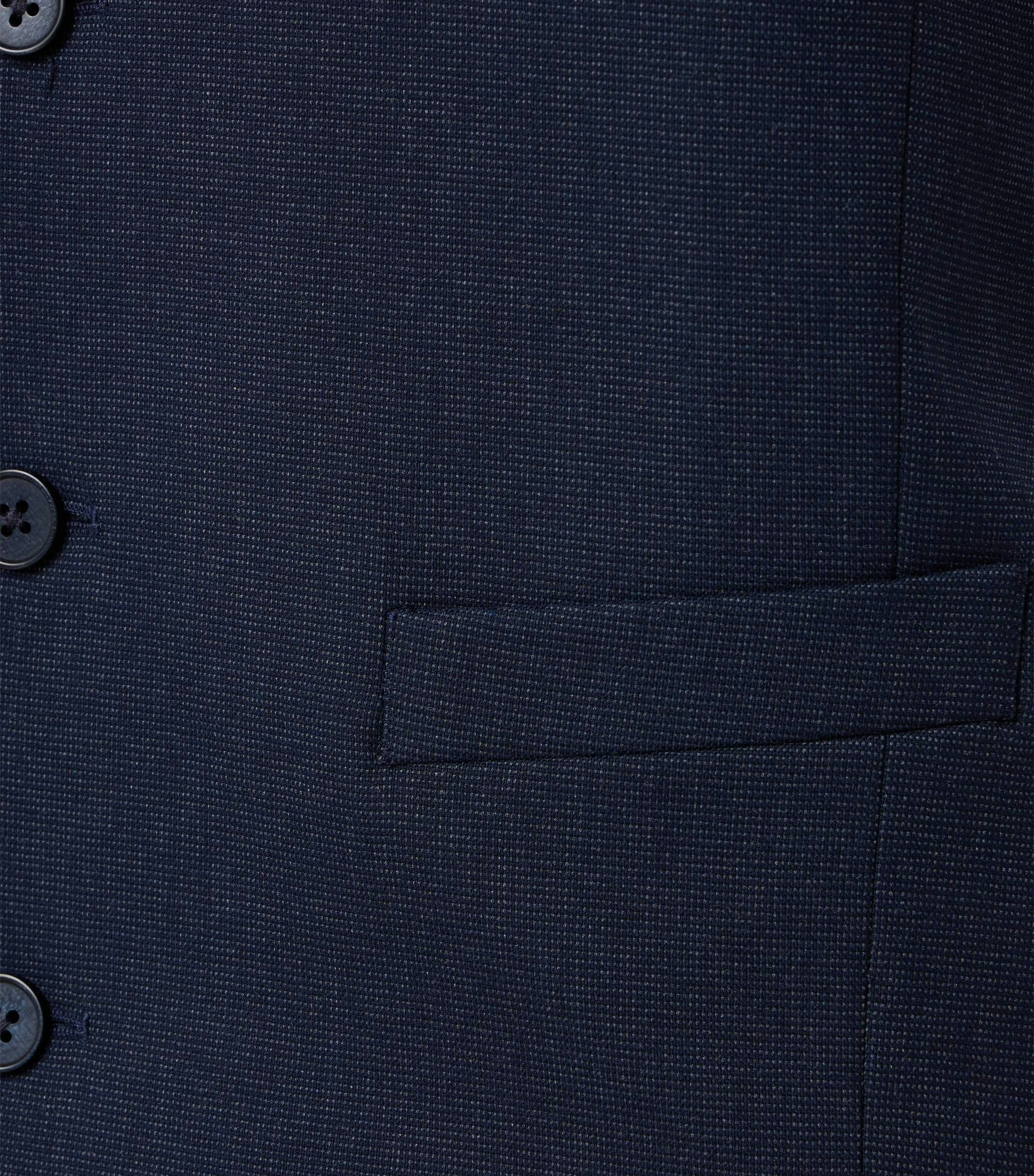 Anzugweste im unifarbenen Design in der Farbe 108 blau