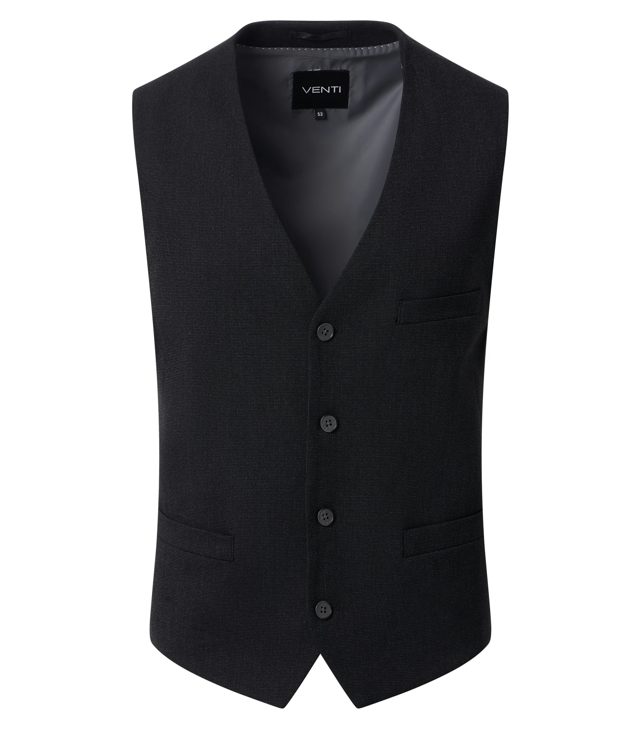 Ein Weste im uni Muster in der Farbe Schwarz