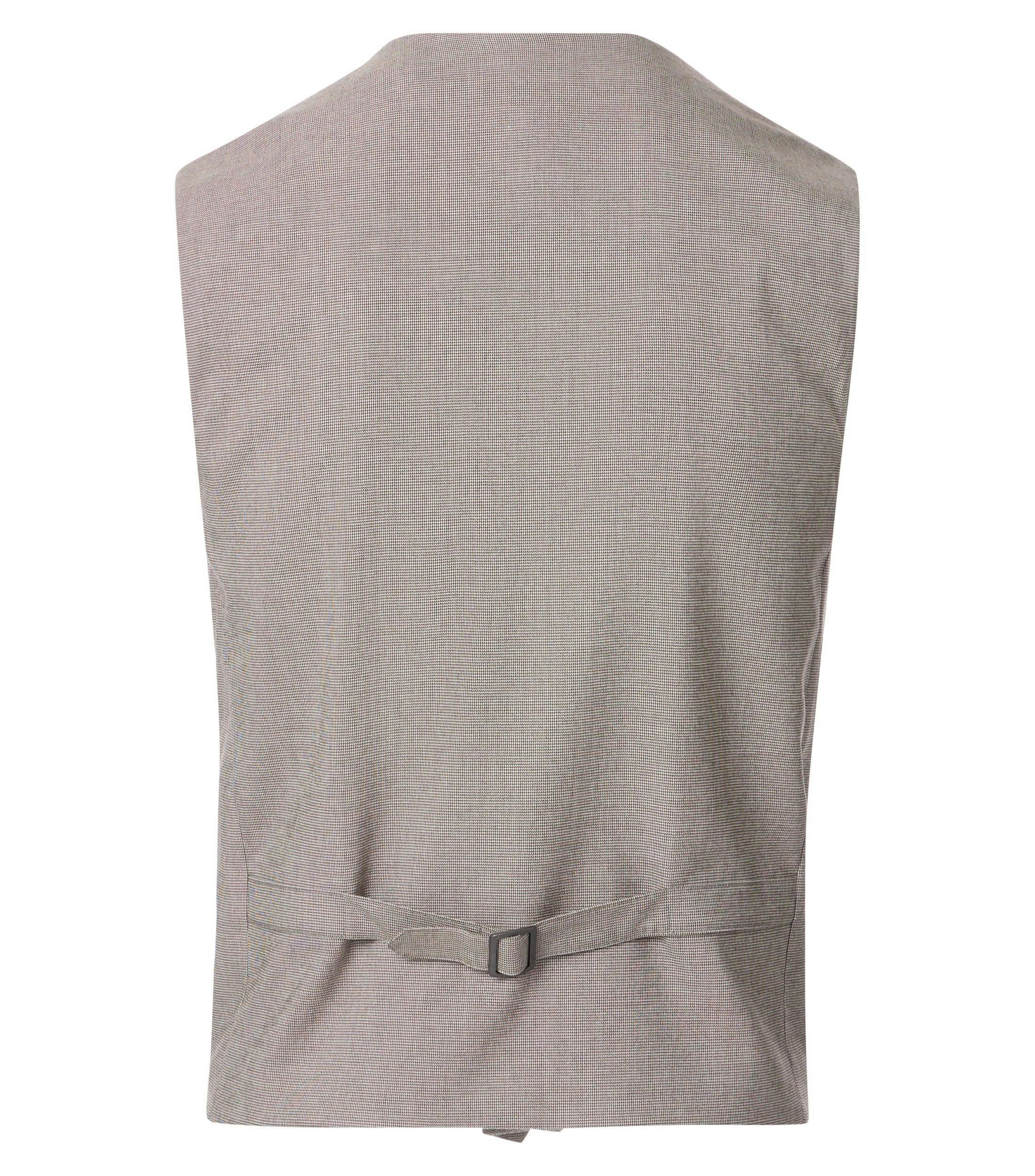 Ein Weste im uni Muster in der Farbe Beige