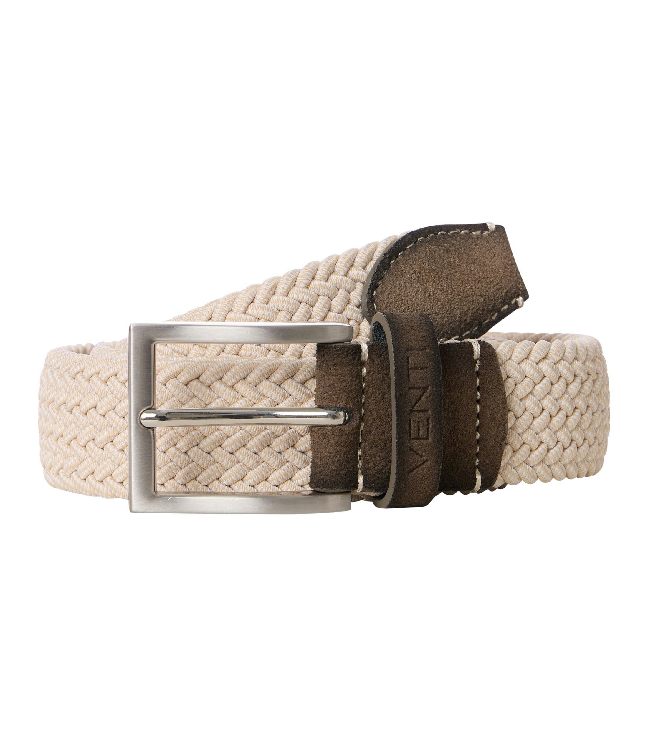 Ein Gürtel im uni Muster in der Farbe Beige