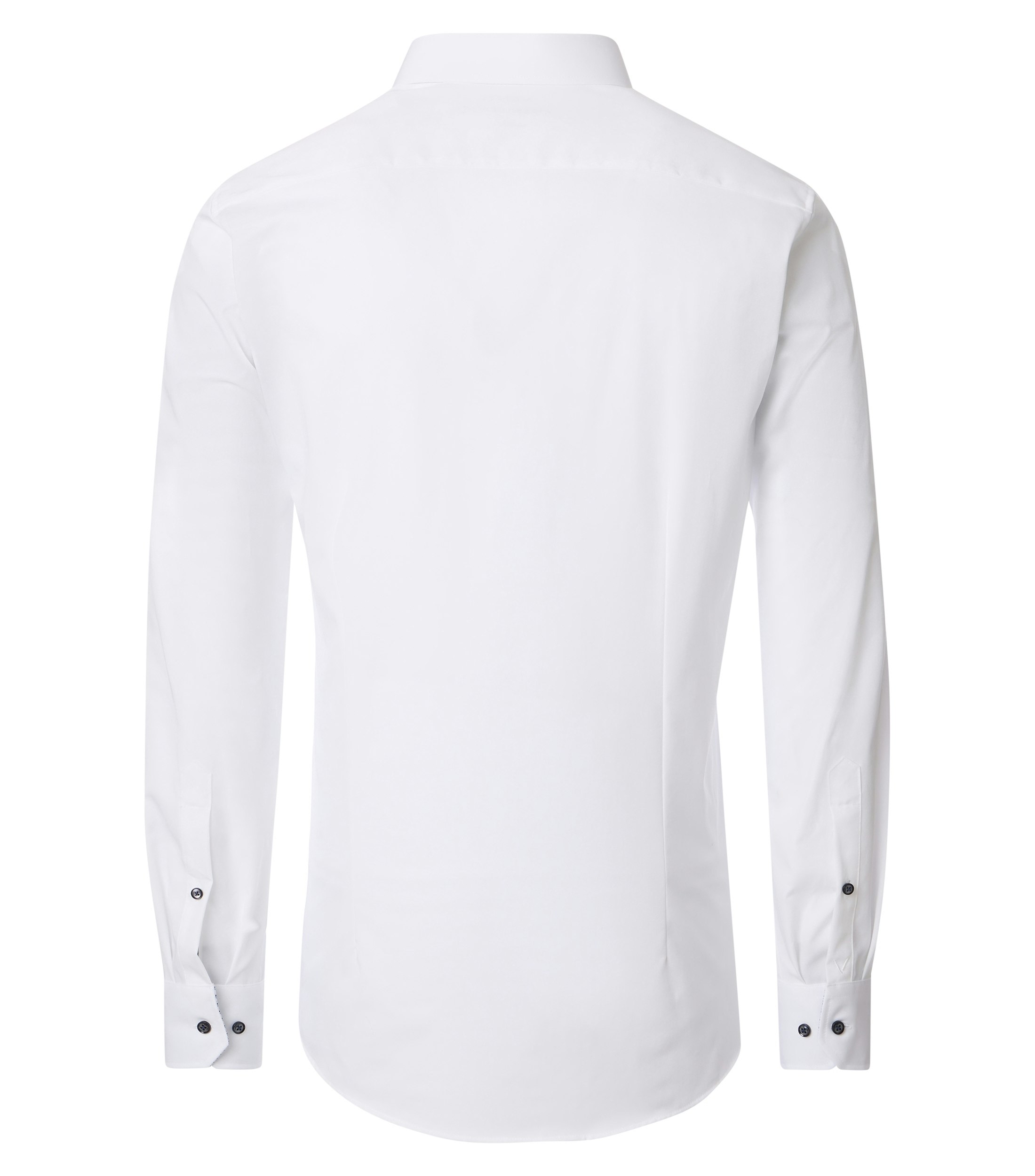 Ein Businesshemd im uni Muster in der Farbe Weiß