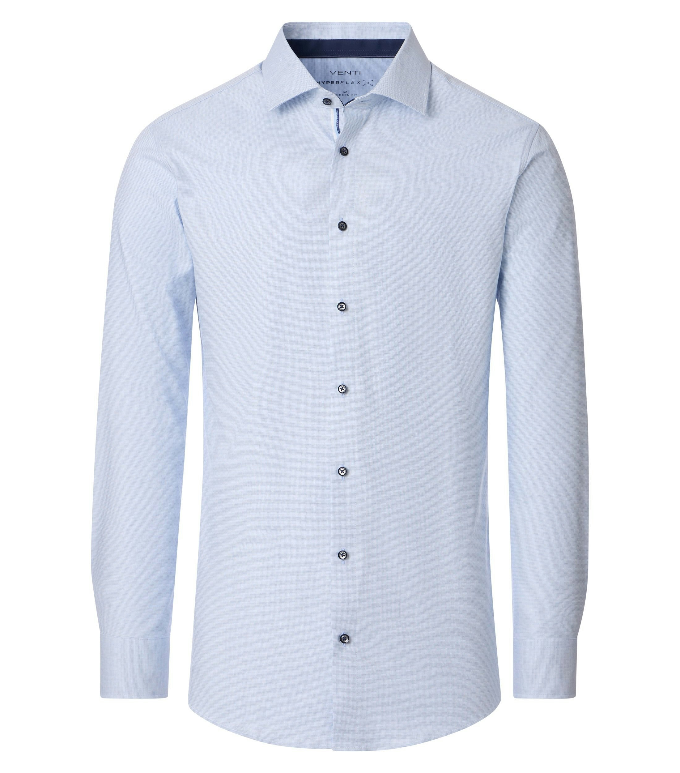 Ein Businesshemd im uni Muster in der Farbe Hellblau