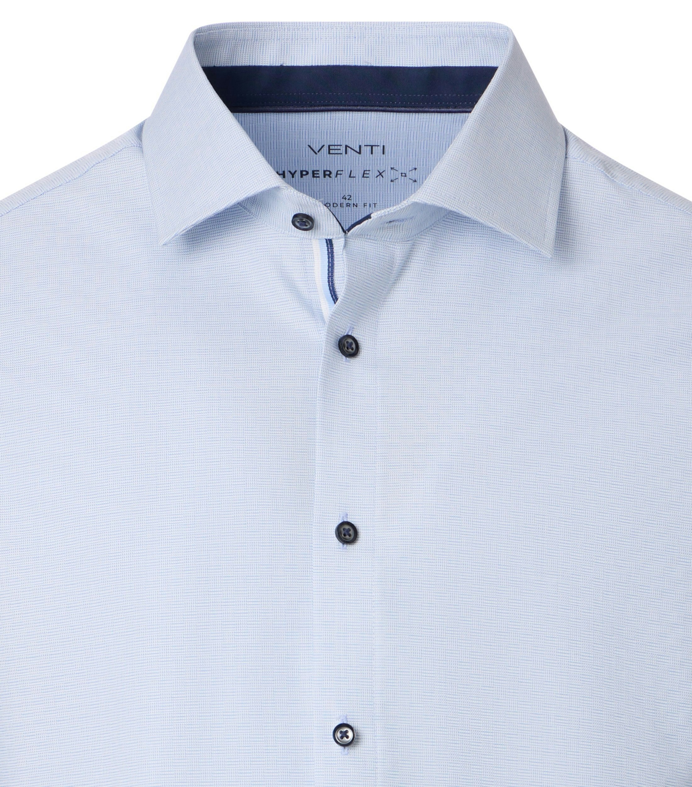 Ein Businesshemd im uni Muster in der Farbe Hellblau
