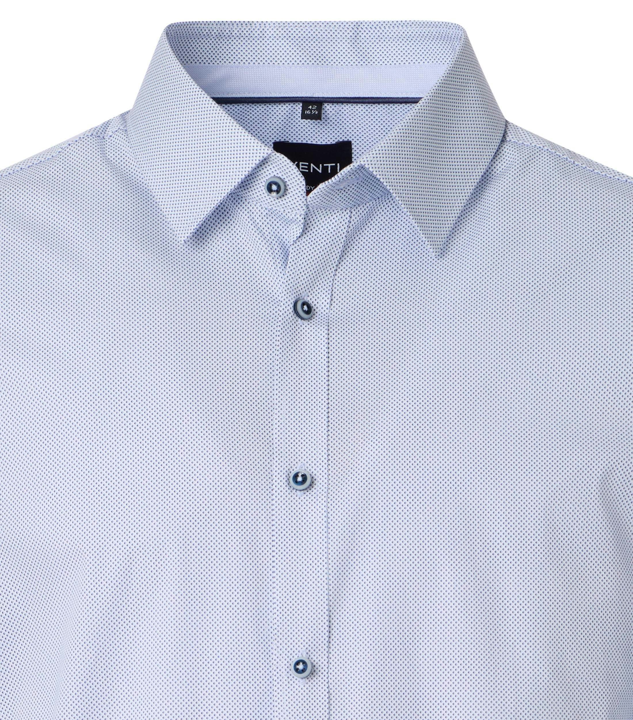 Ein Businesshemd im Print Muster in der Farbe Blau