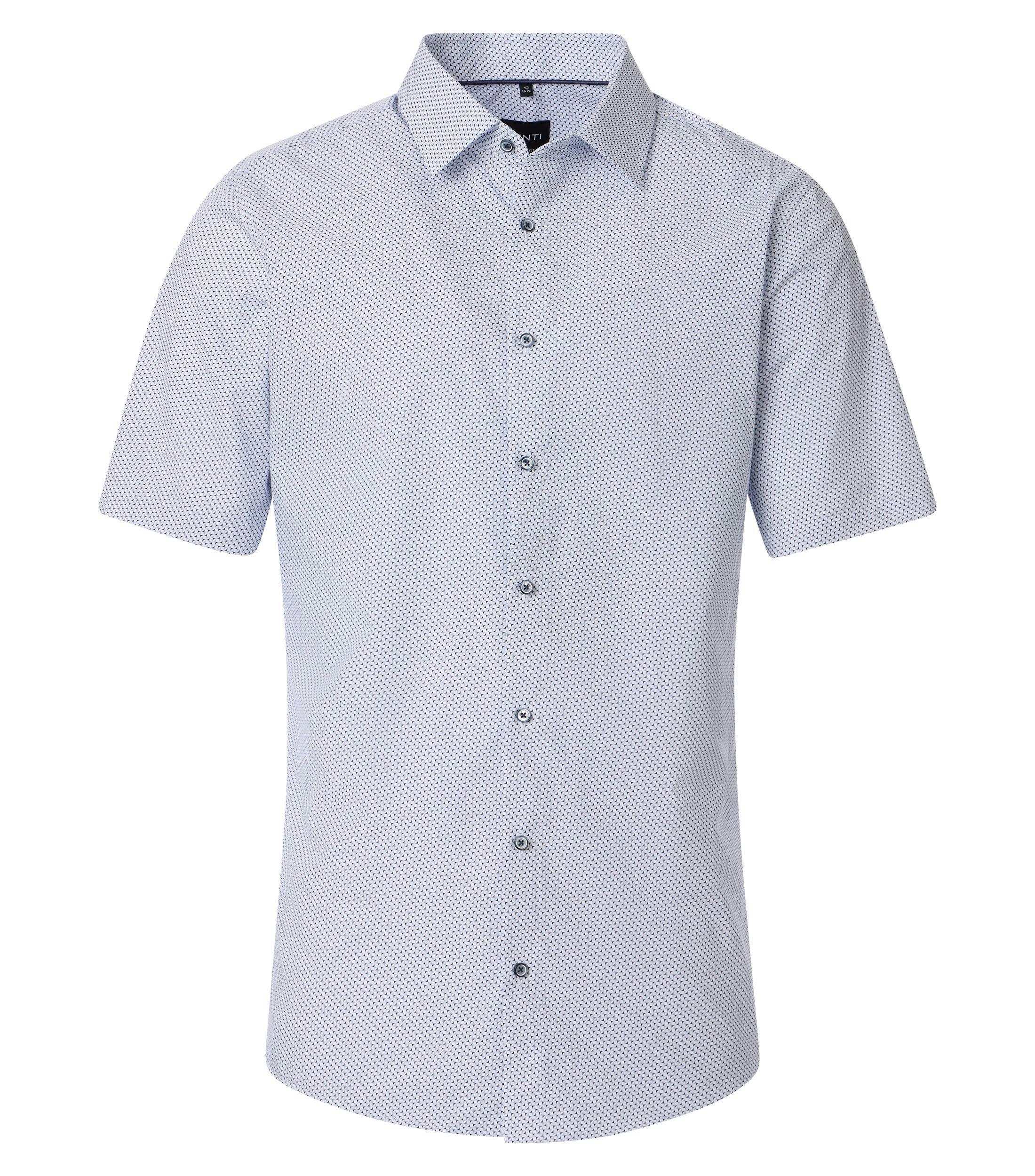 Ein Businesshemd im Print Muster in der Farbe Hellblau