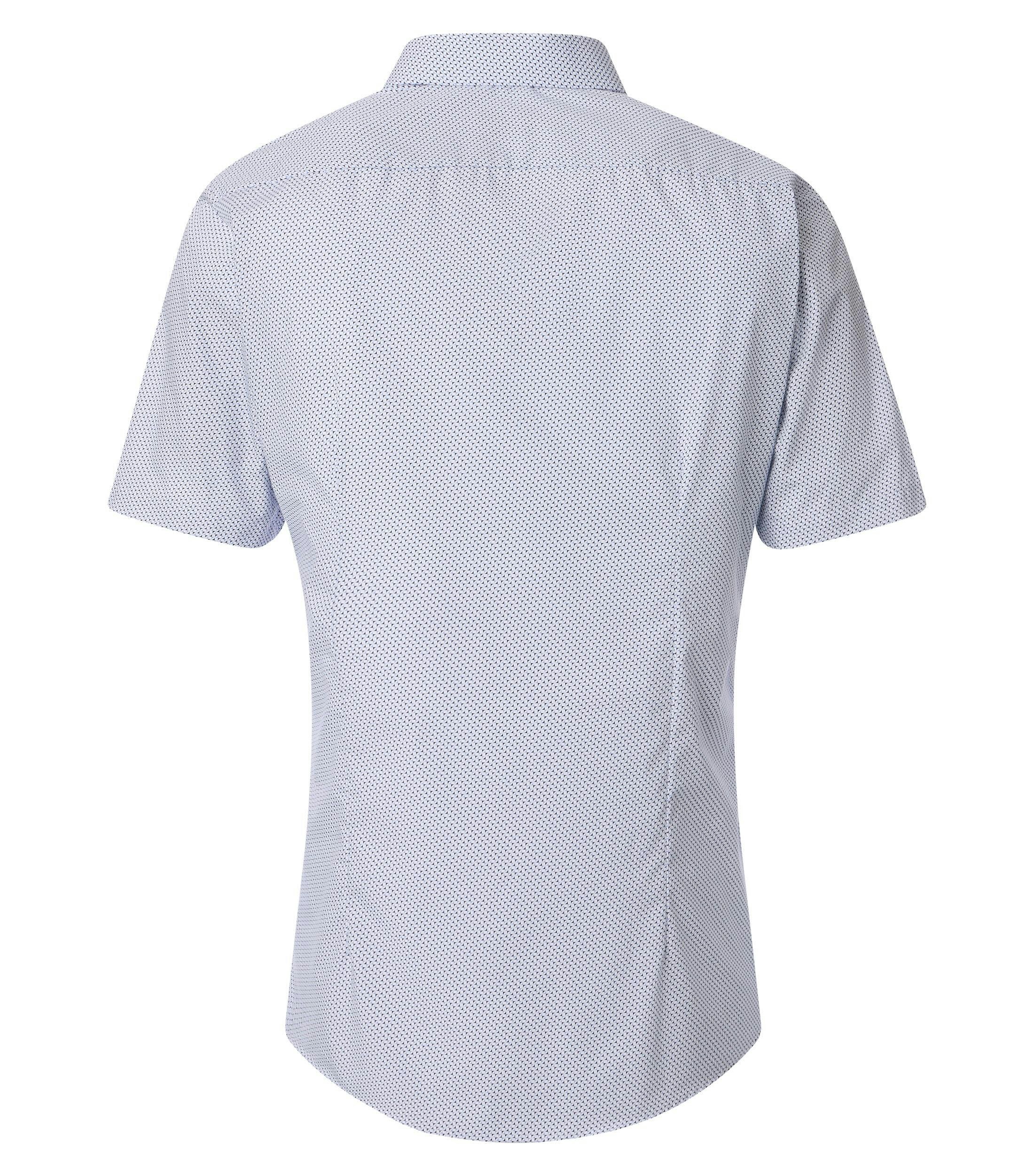 Ein Businesshemd im Print Muster in der Farbe Hellblau
