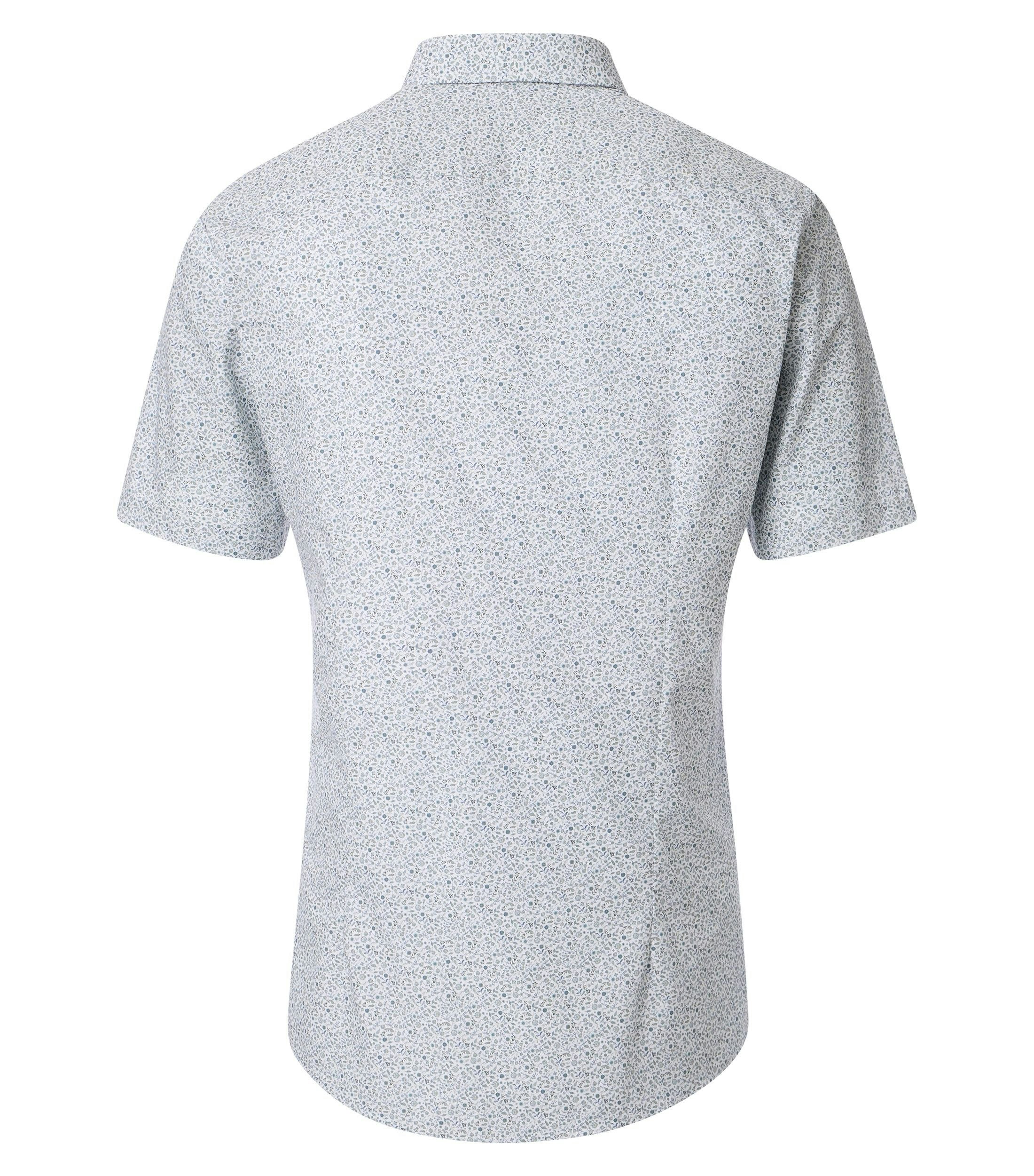 Ein Businesshemd im Print Muster in der Farbe Grün