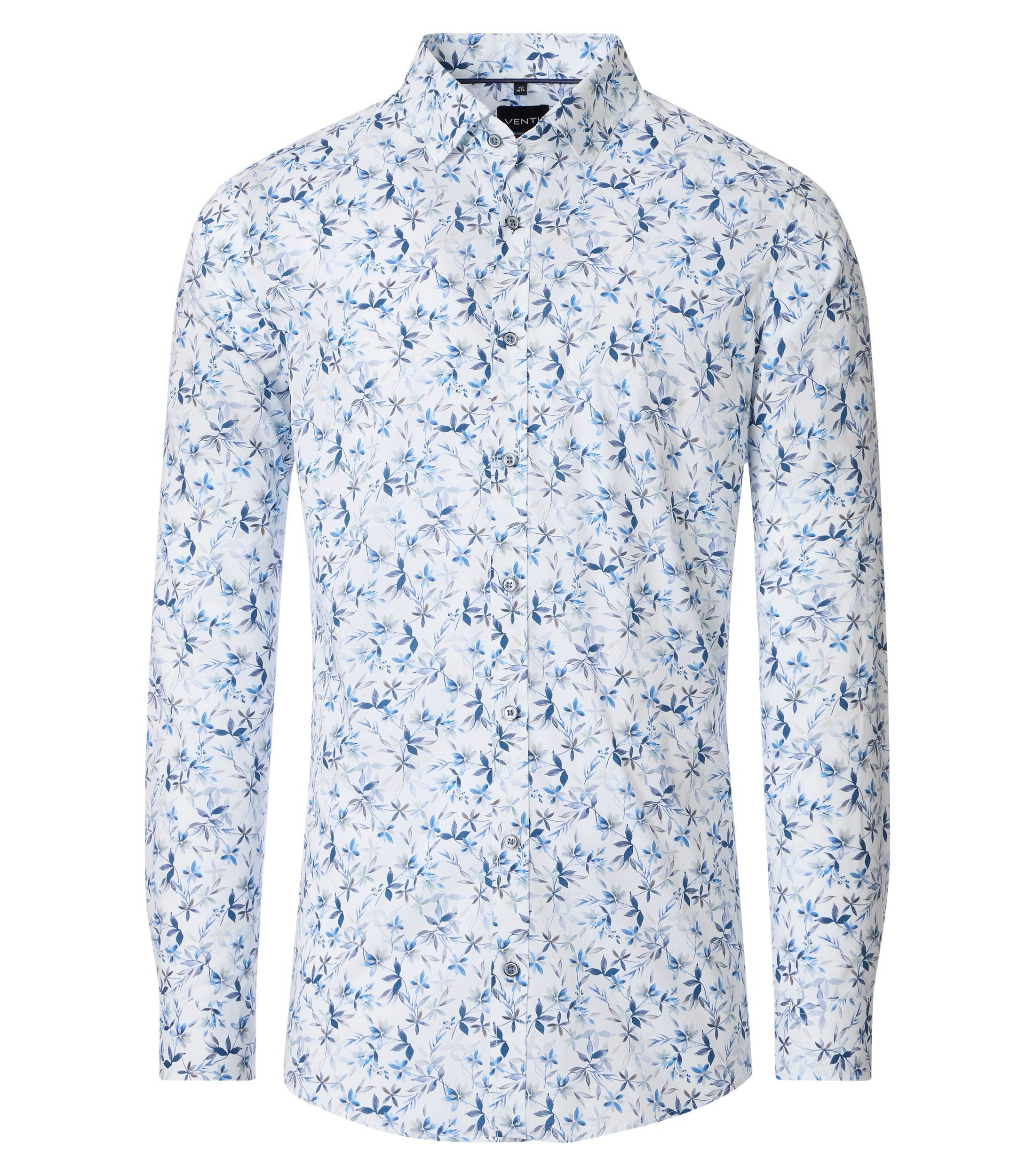 Ein Businesshemd im Print Muster in der Farbe Hellblau