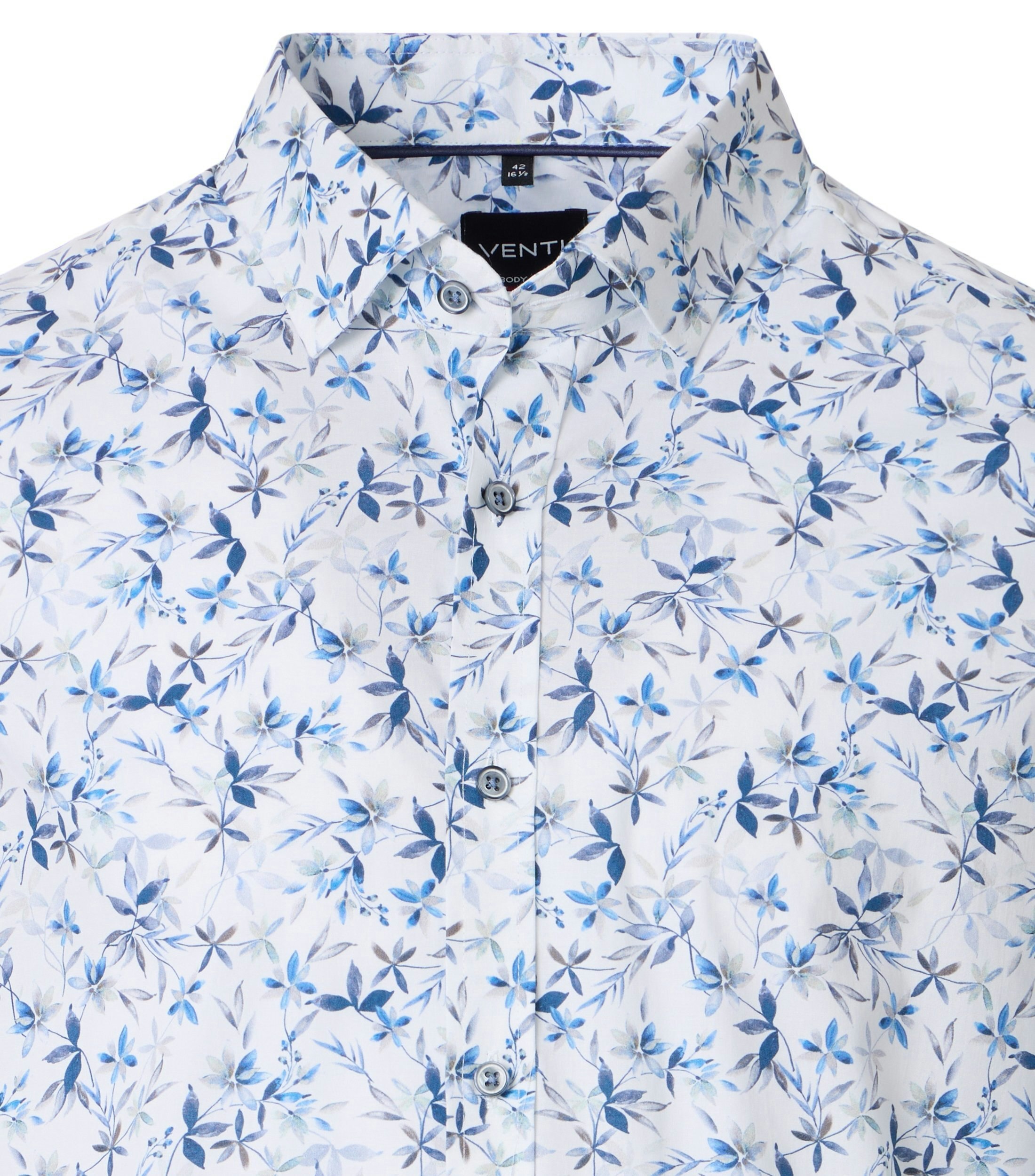 Ein Businesshemd im Print Muster in der Farbe Hellblau