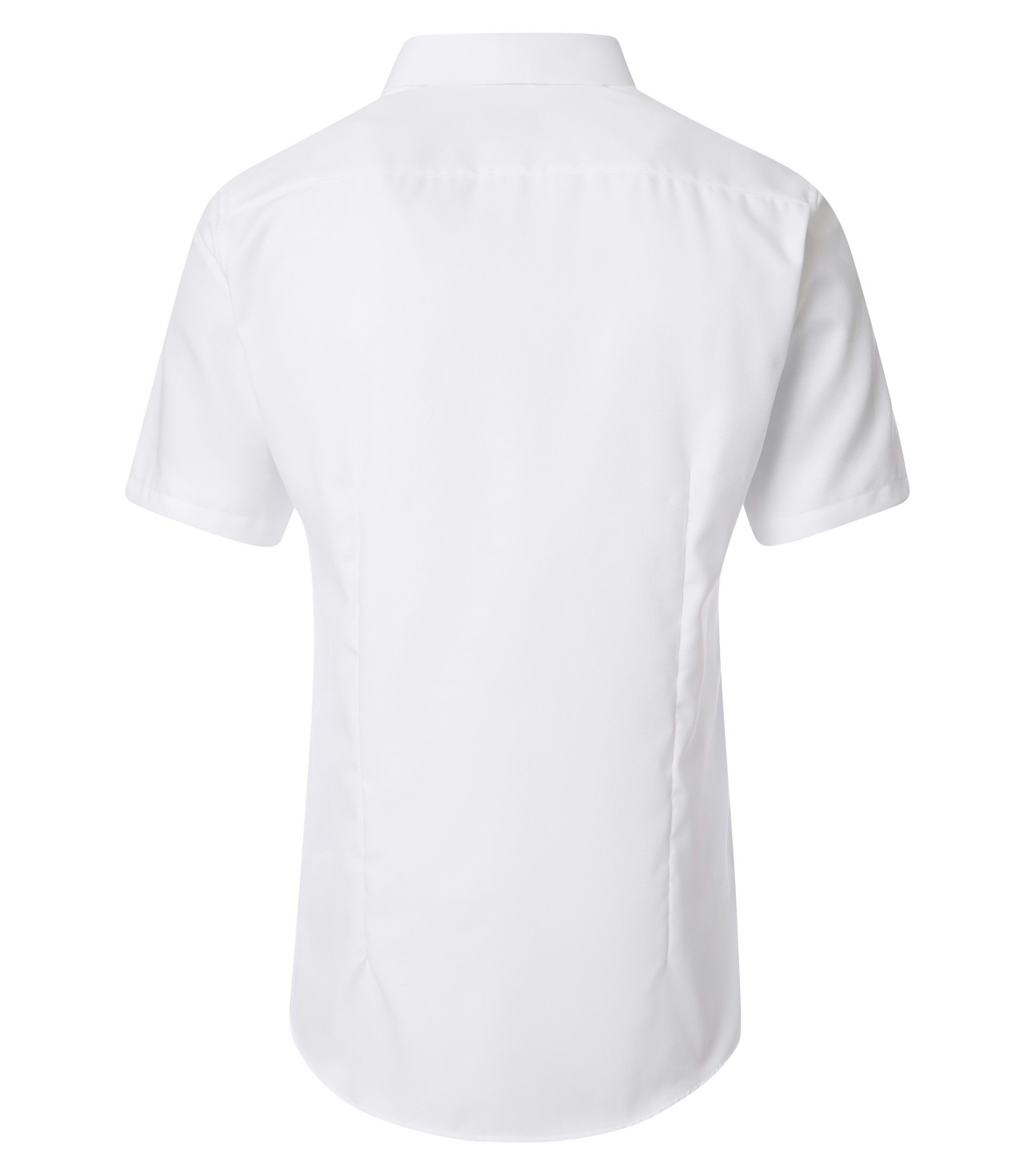 Ein Businesshemd im uni Muster in der Farbe Weiß