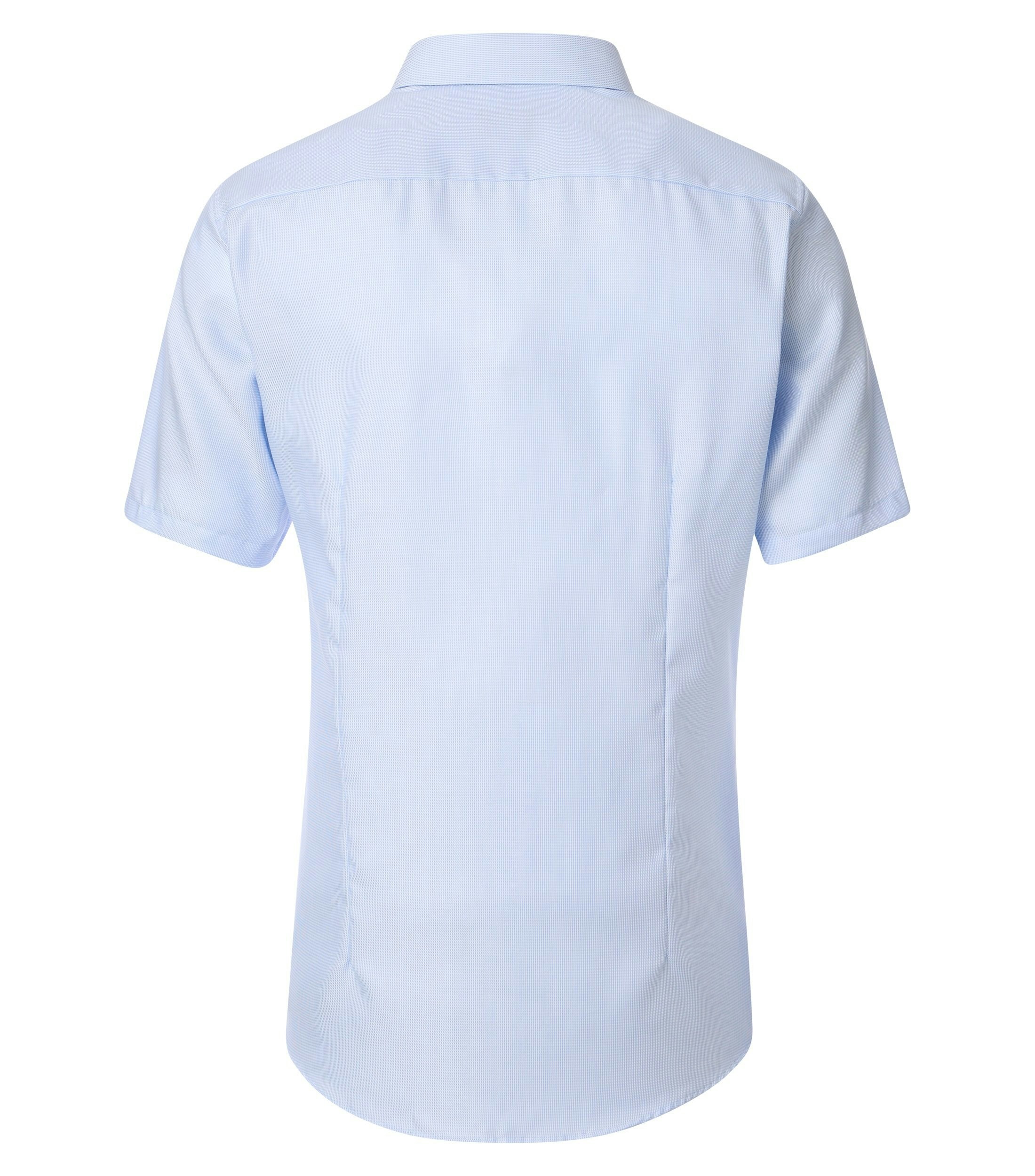 Ein Businesshemd im uni Muster in der Farbe Blau