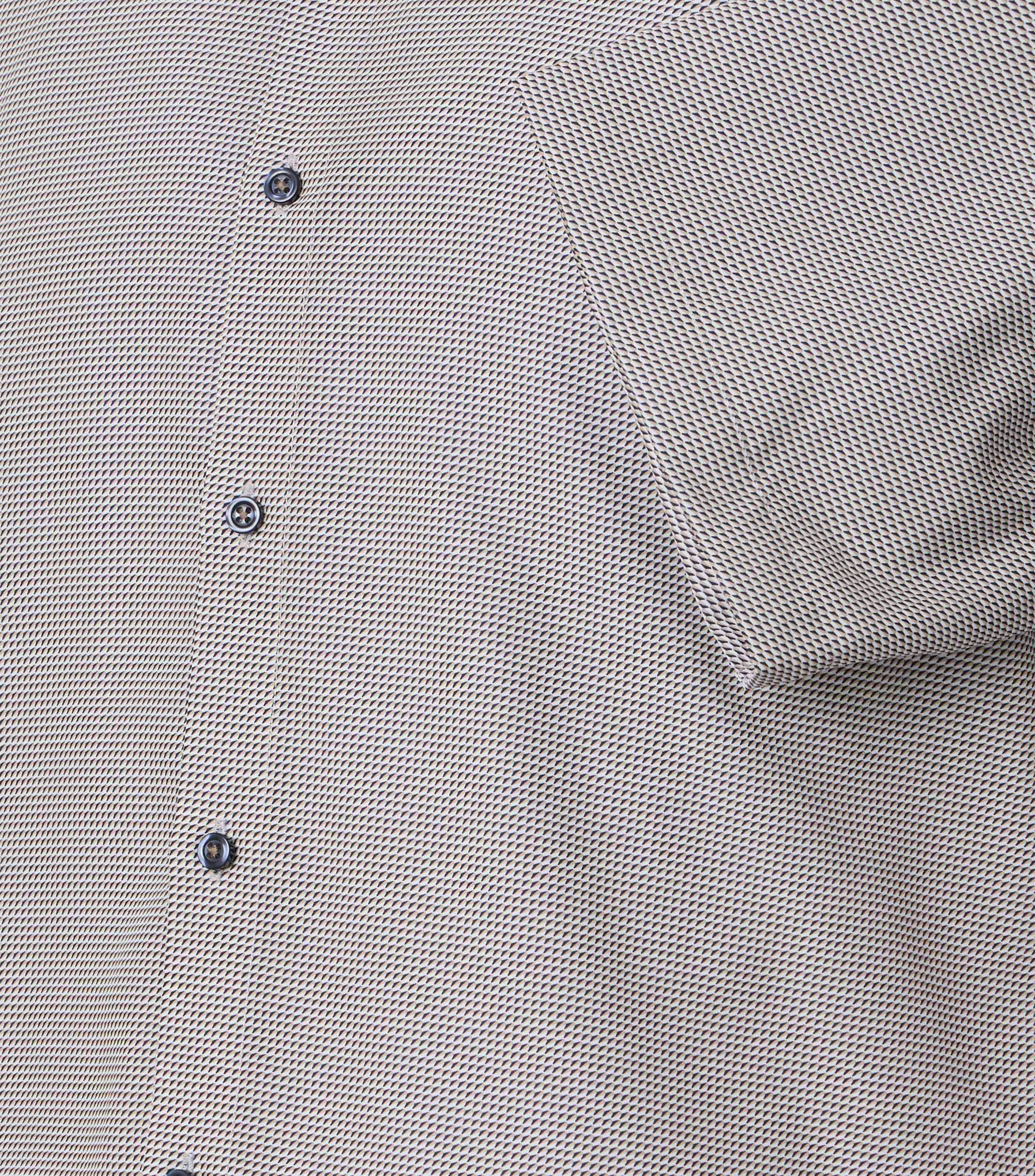 Ein Businesshemd im Print Muster in der Farbe Beige