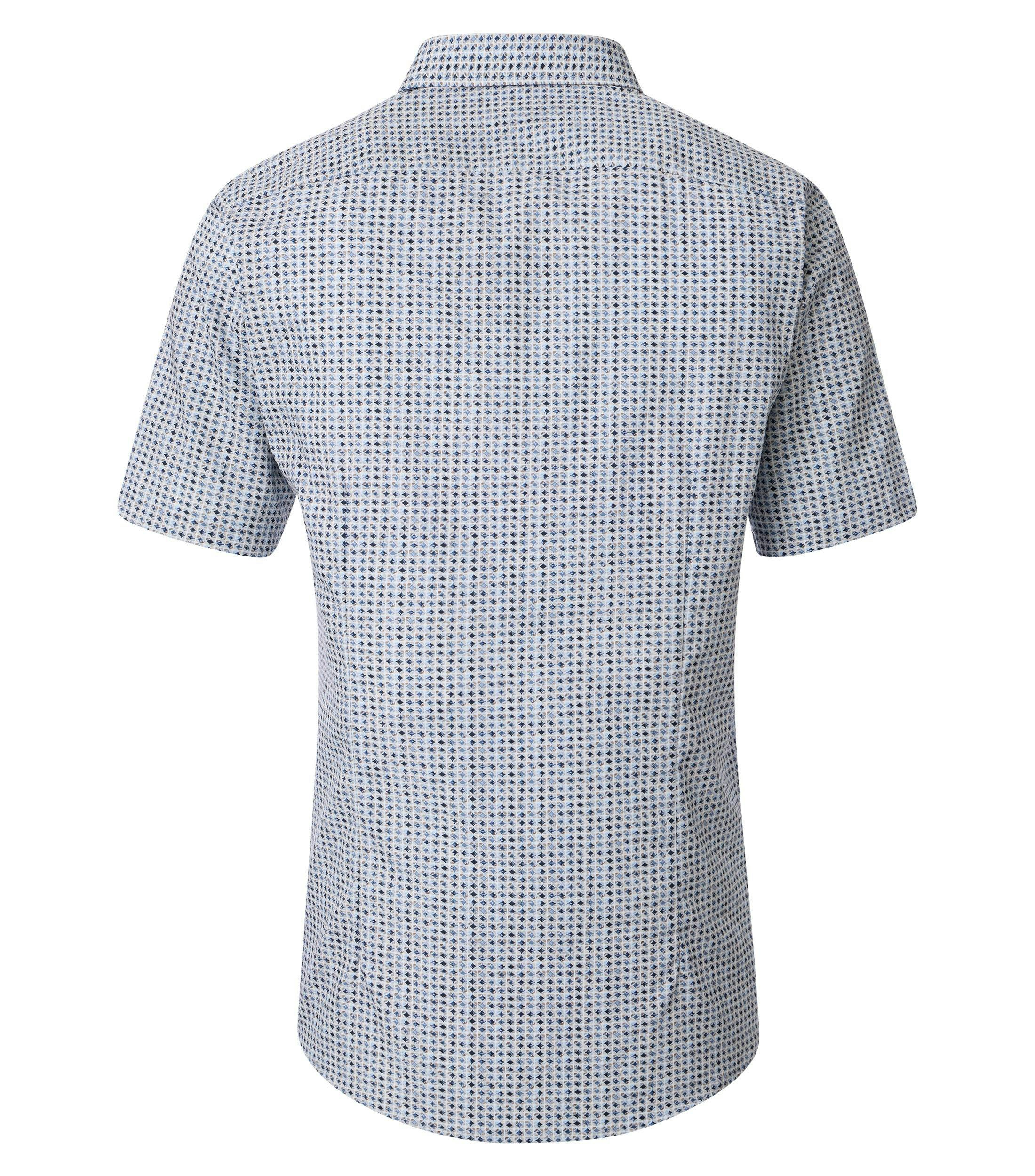 Ein Businesshemd im Print Muster in der Farbe Beige