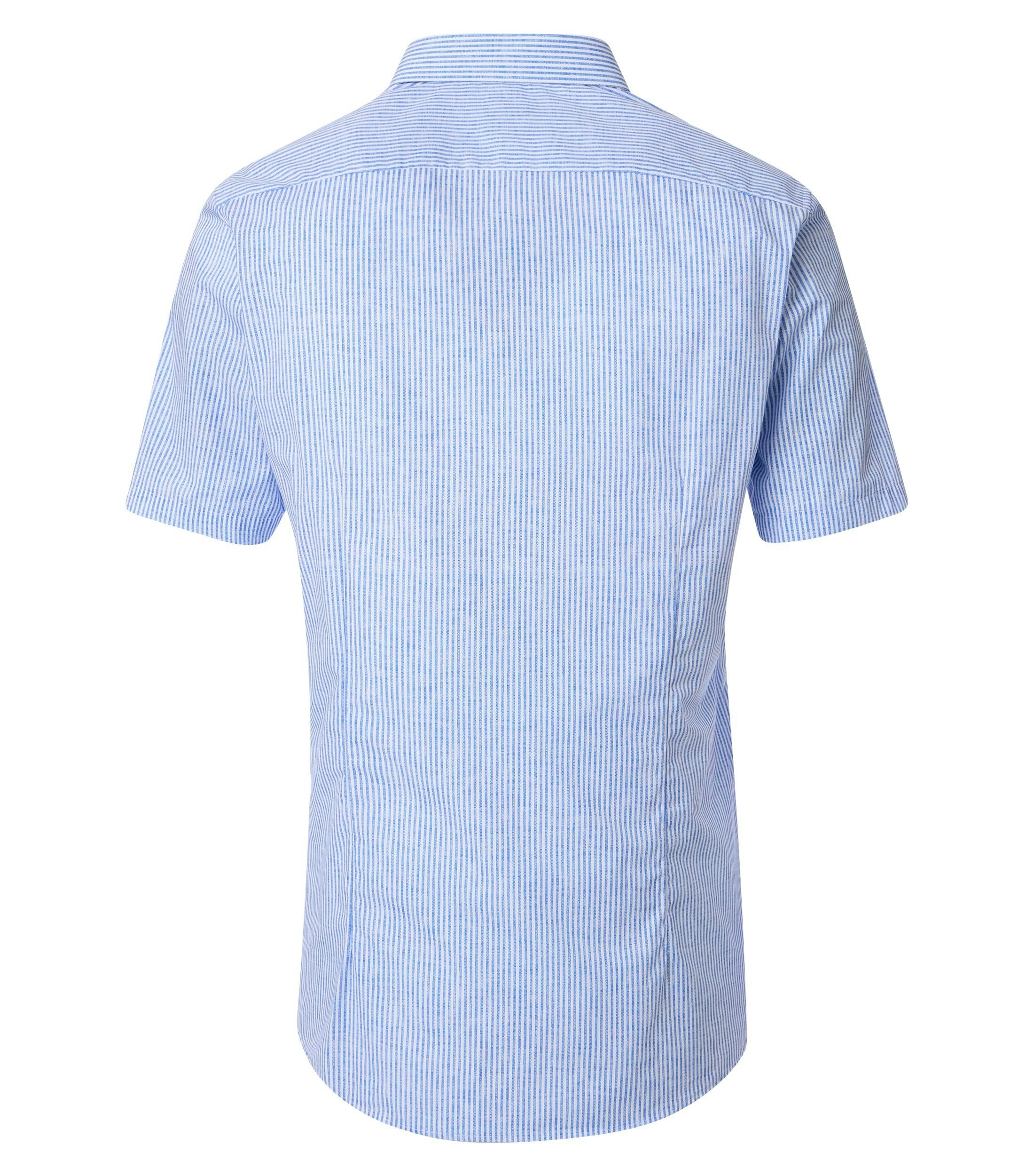 Ein Businesshemd im gestreift Muster in der Farbe Blau