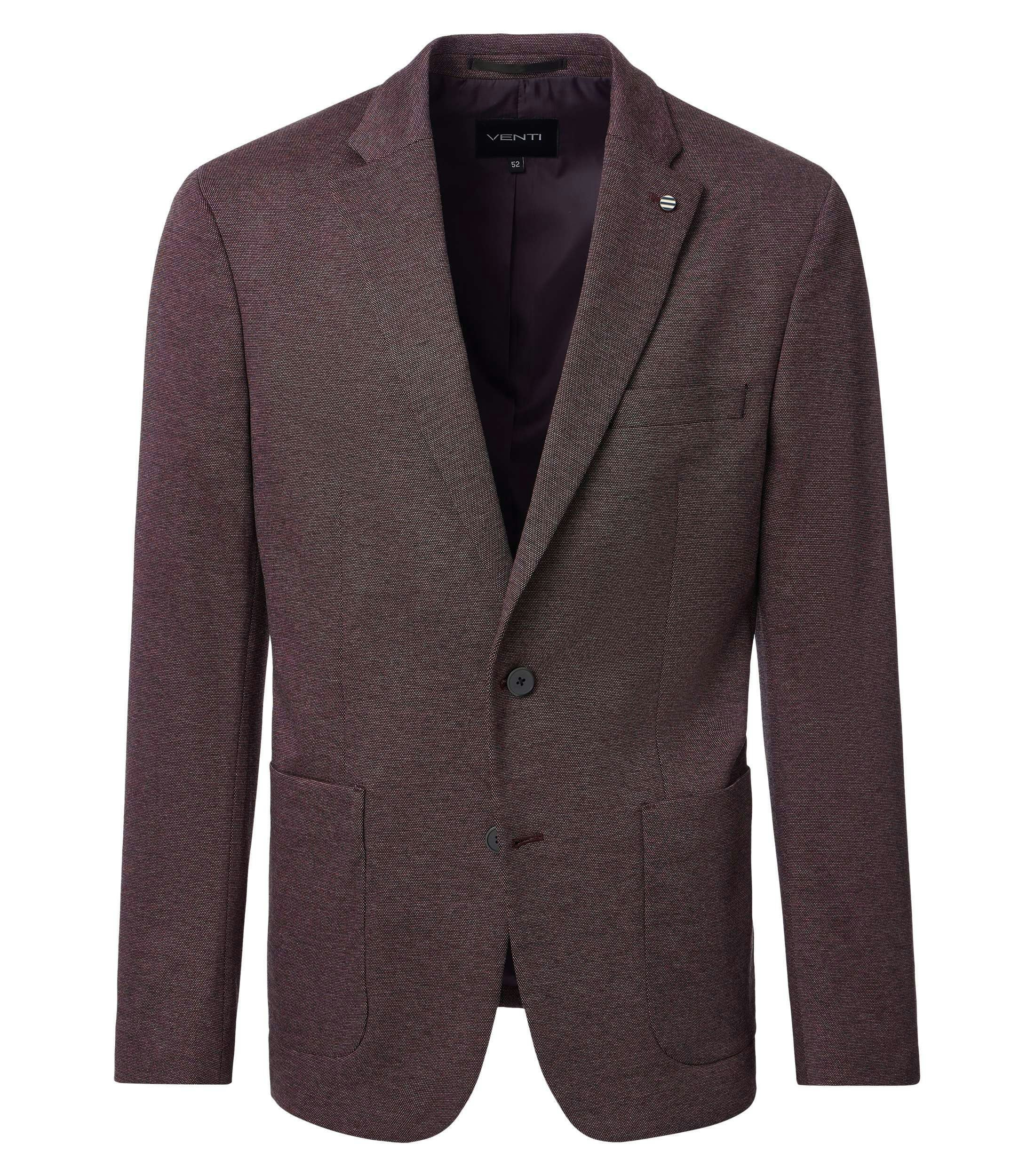 Ein Sakko im uni Muster in der Farbe Bordeauxrot