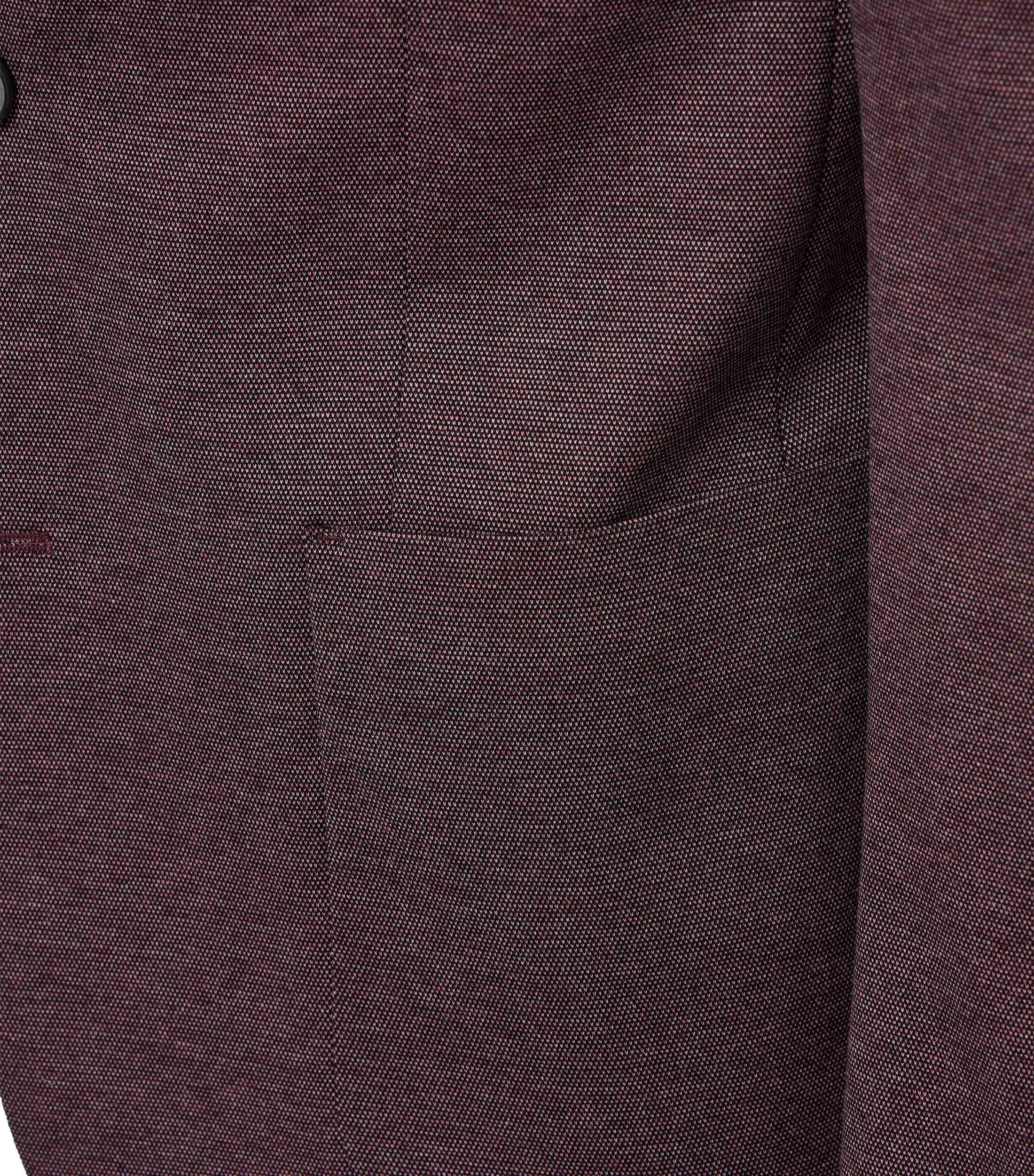 Sakko im unifarbenen Design in der Farbe Bordeauxrot