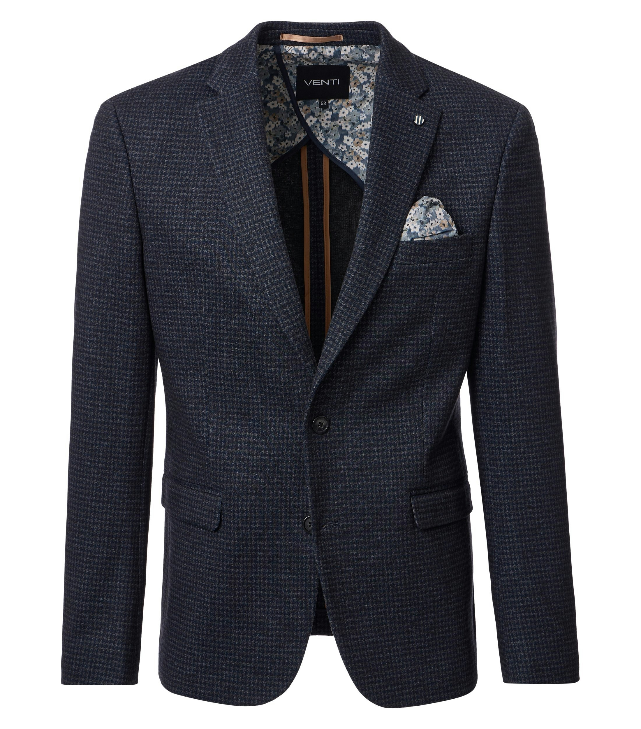 Ein Sakko im uni Muster in der Farbe Dunkelblau