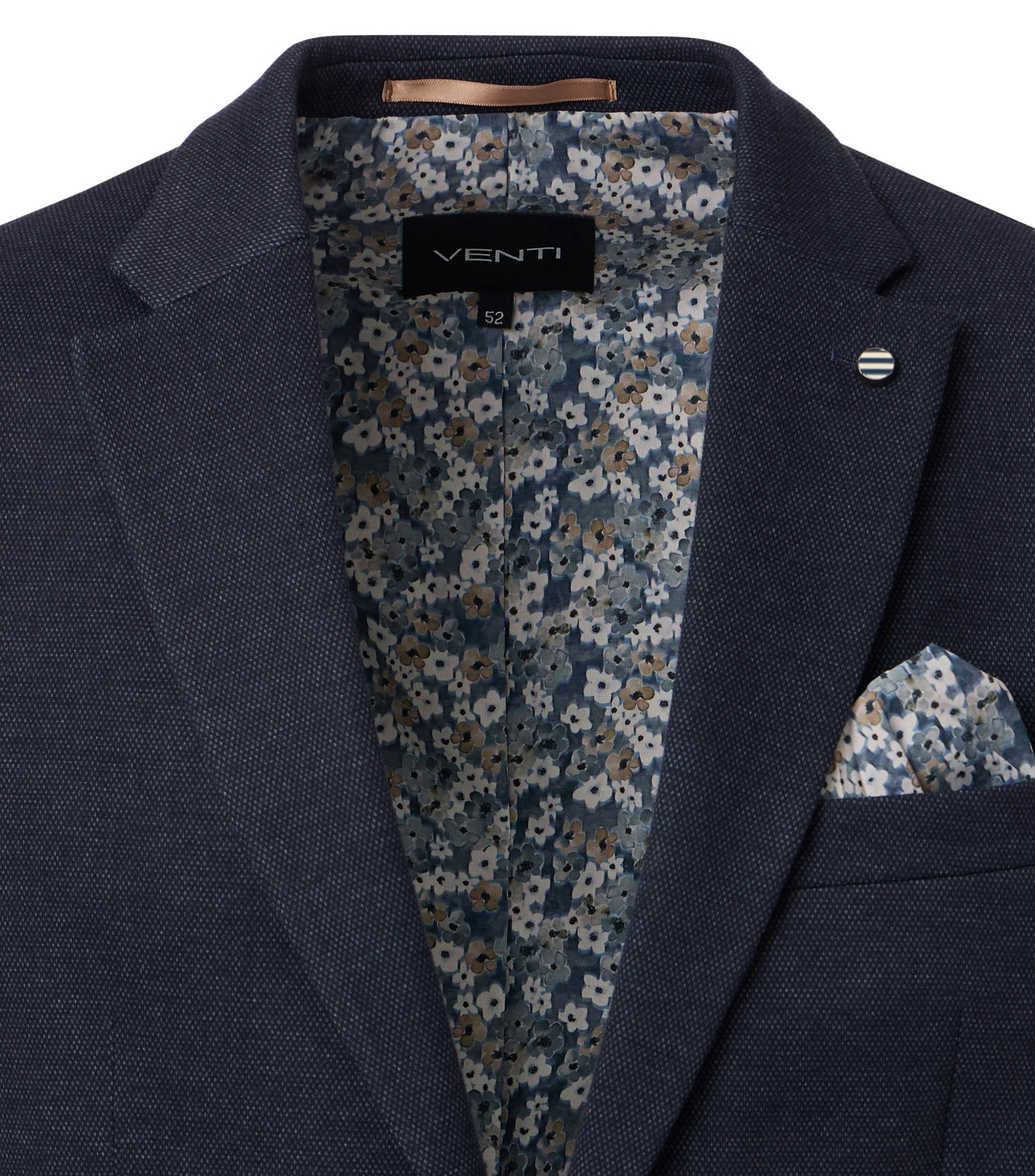 Ein Sakko im uni Muster in der Farbe Dunkelblau