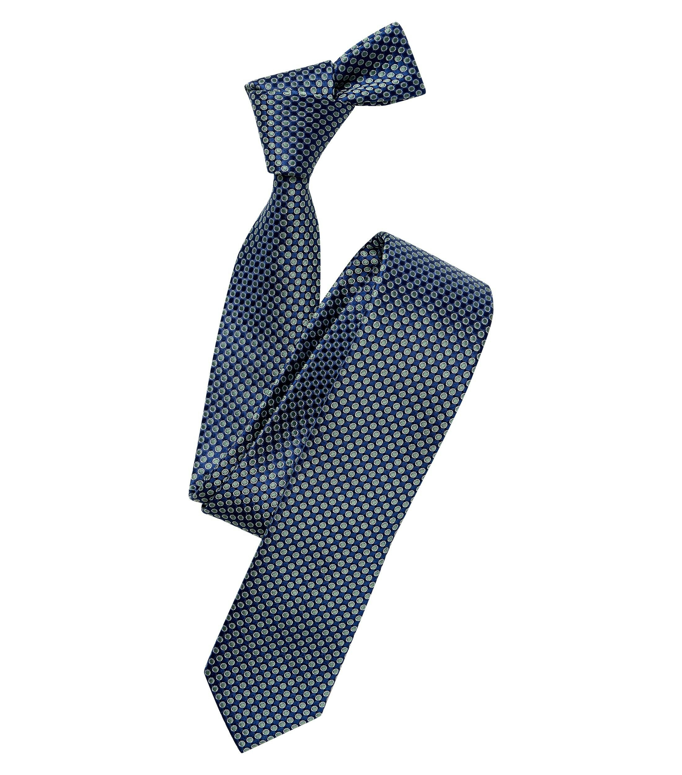 Eine Krawatte im Print Muster in der Farbe Grün