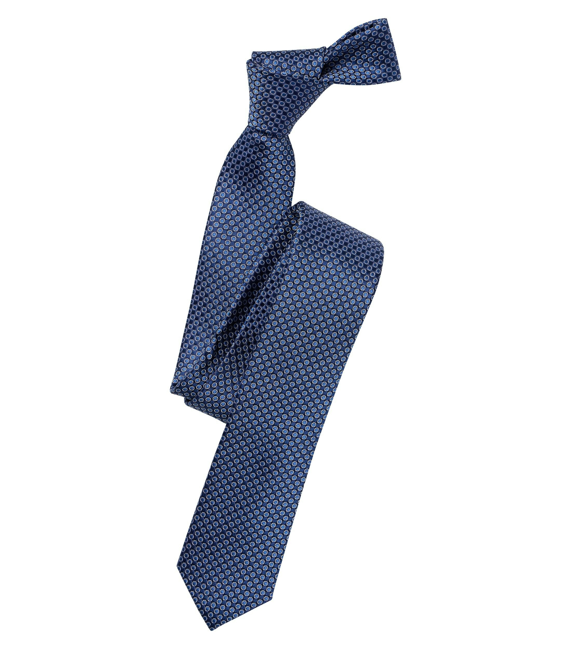 Eine Krawatte im Print Muster in der Farbe Blau