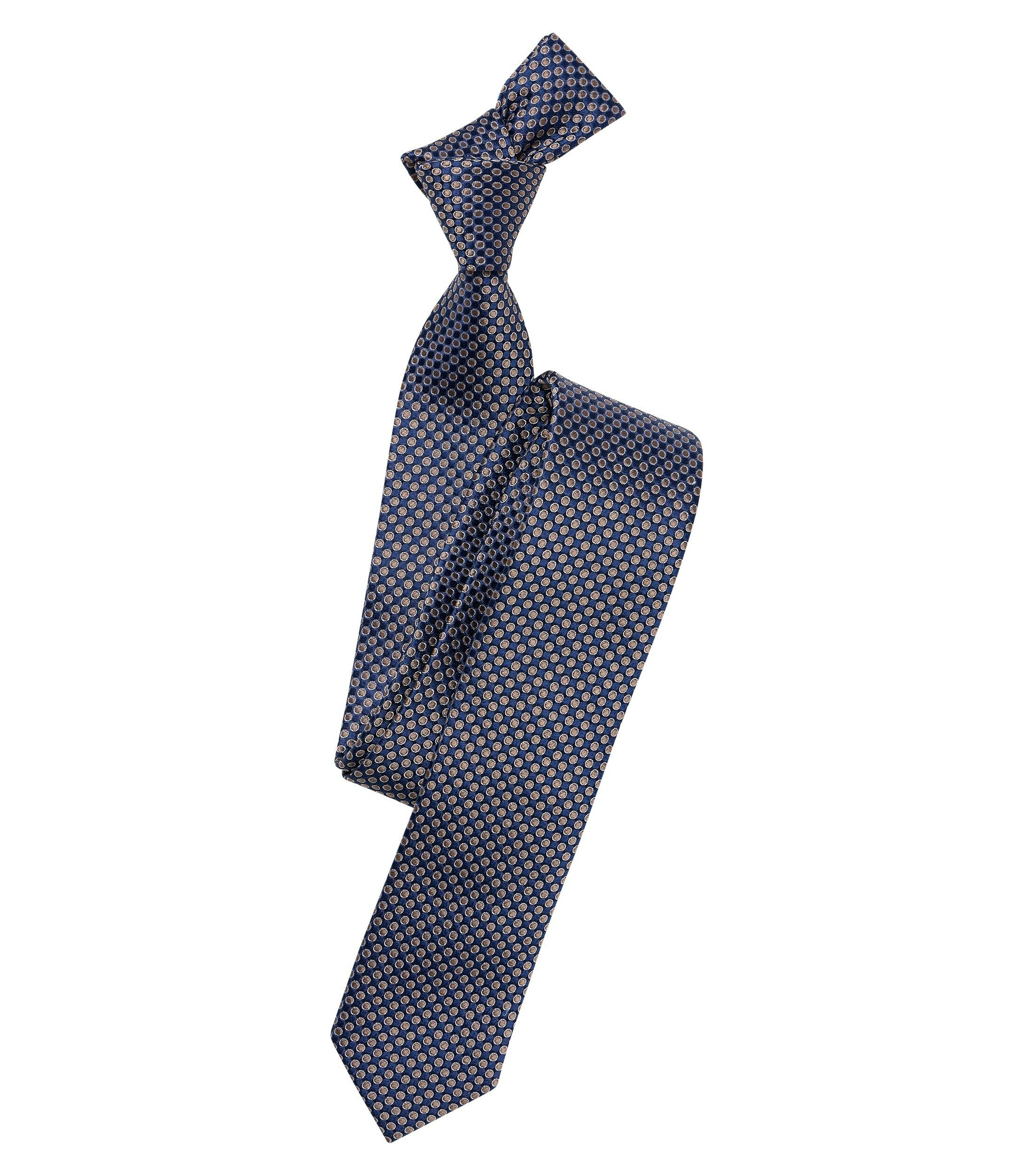 Eine Krawatte im Print Muster in der Farbe Braun