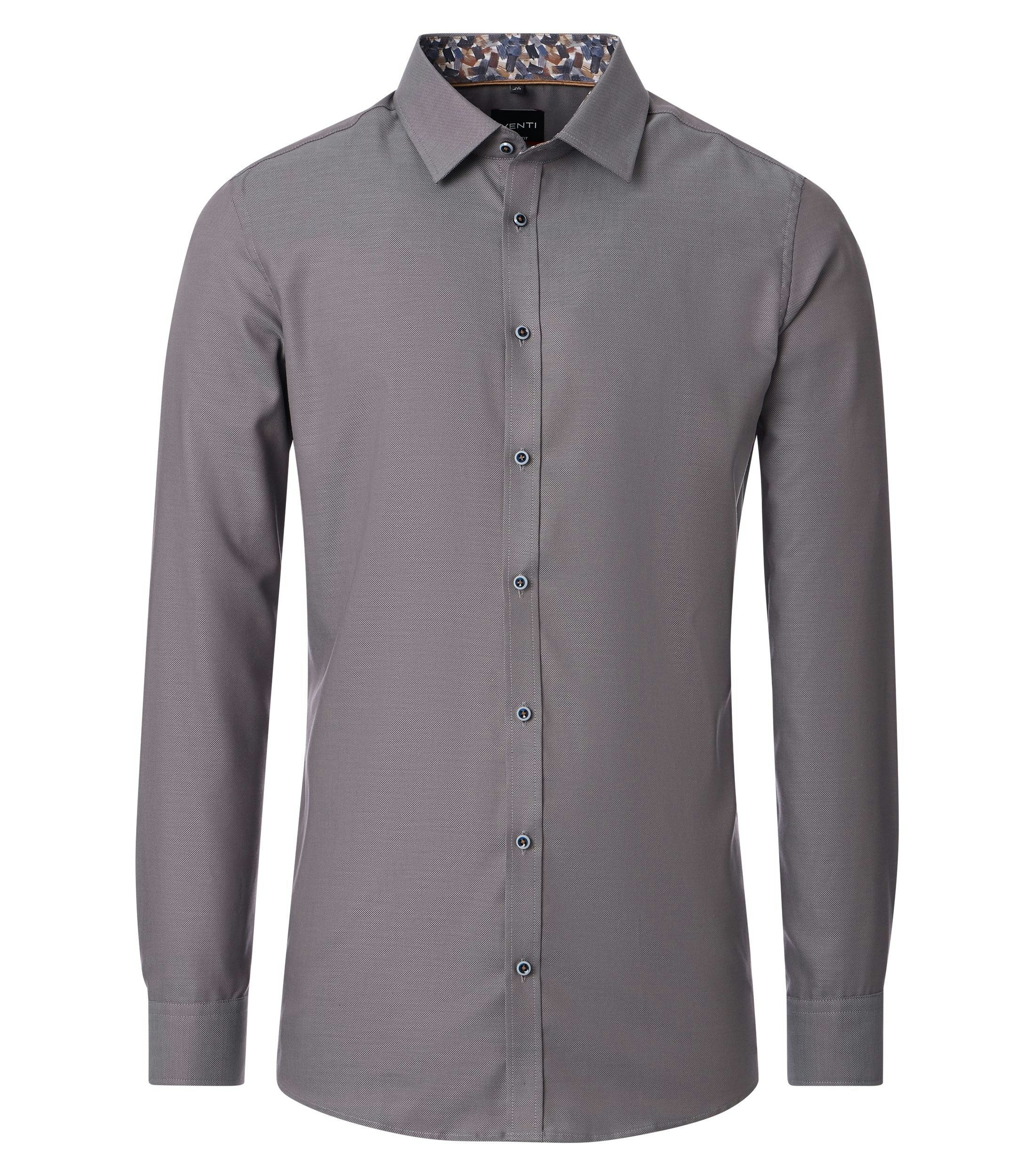 Ein Businesshemd im uni Muster in der Farbe Hellbraun