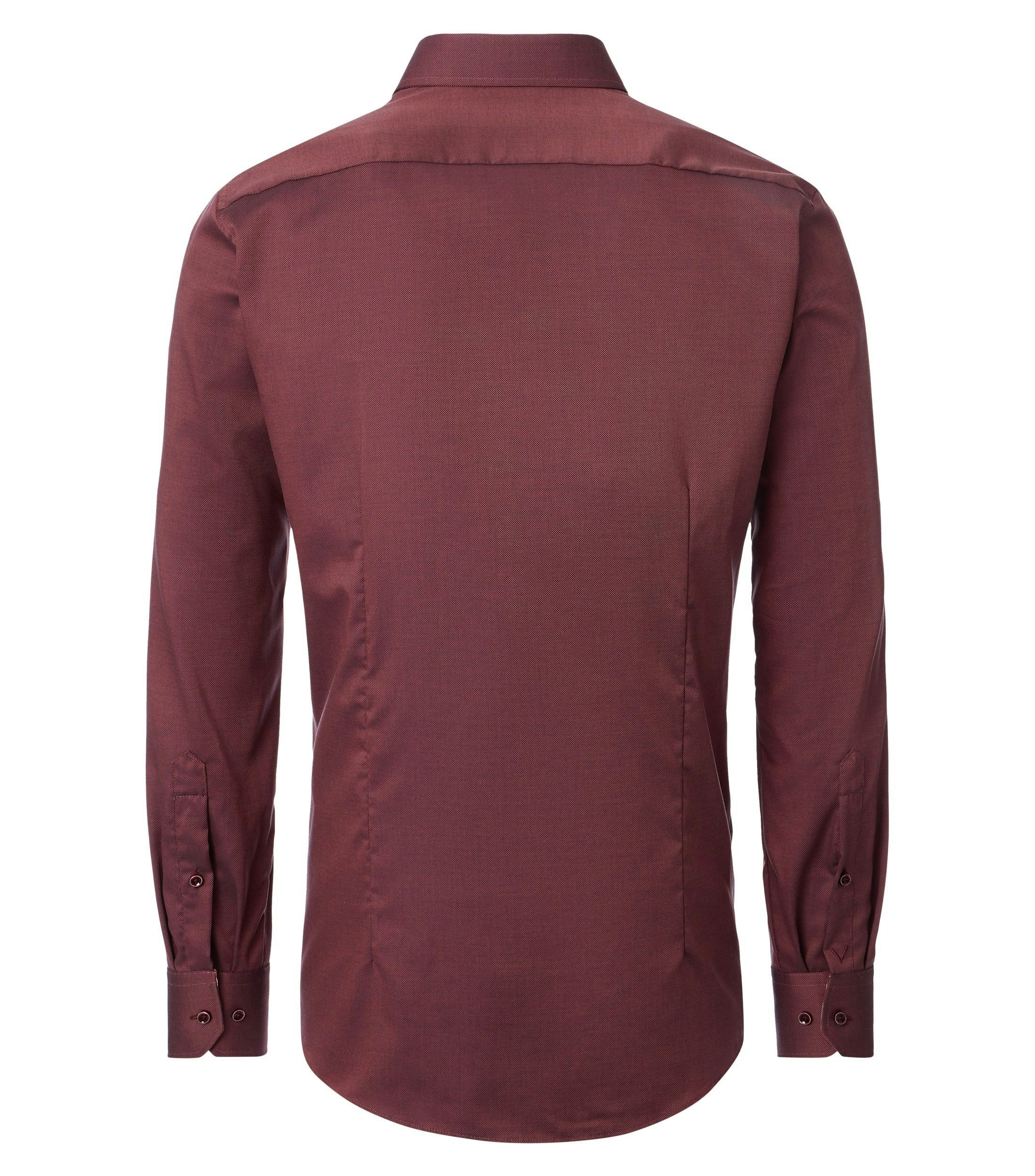 Ein Businesshemd im uni Muster in der Farbe Rot