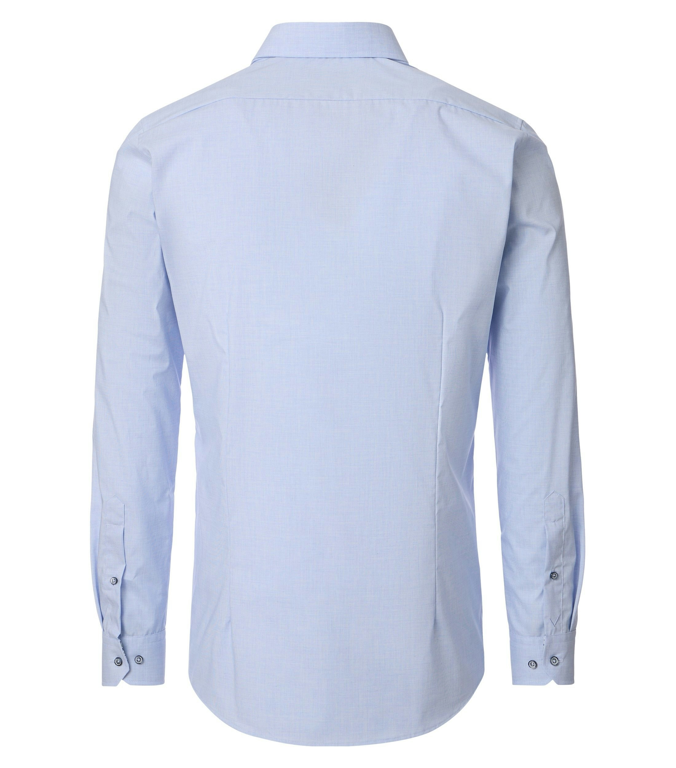 Ein Businesshemd im uni Muster in der Farbe 100 blau