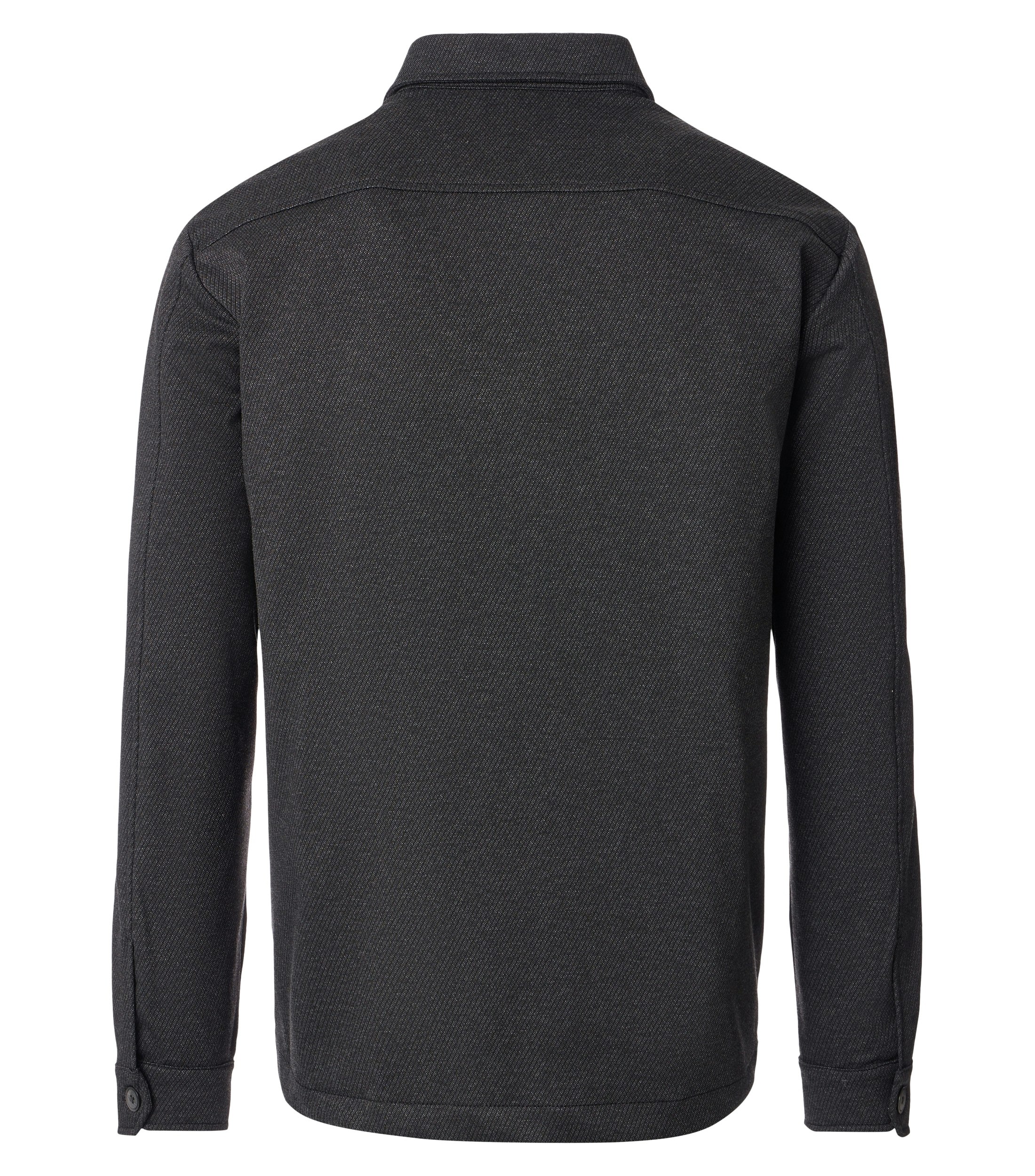 Ein Freizeithemd im uni Muster in der Farbe Schwarz