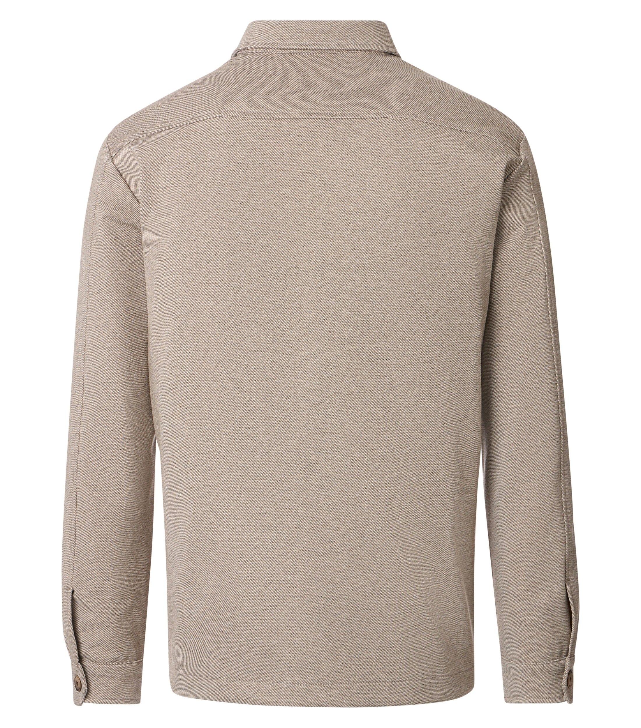 Ein Freizeithemd im uni Muster in der Farbe Beige